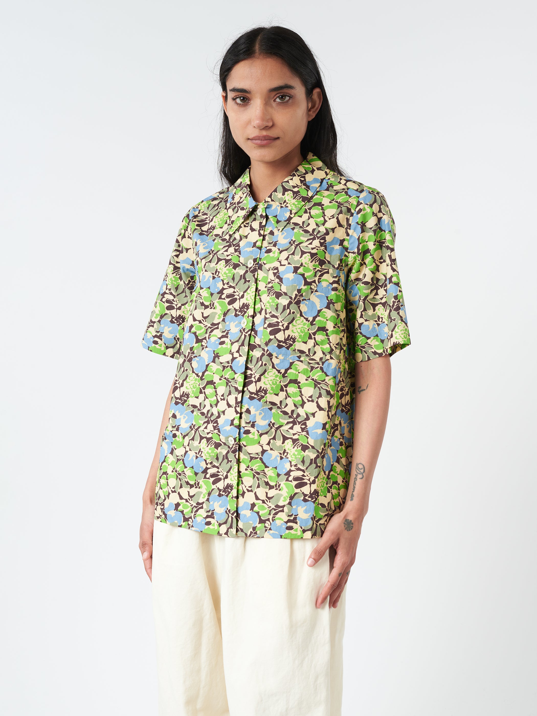 Hedgerow Print Poplin Shirt