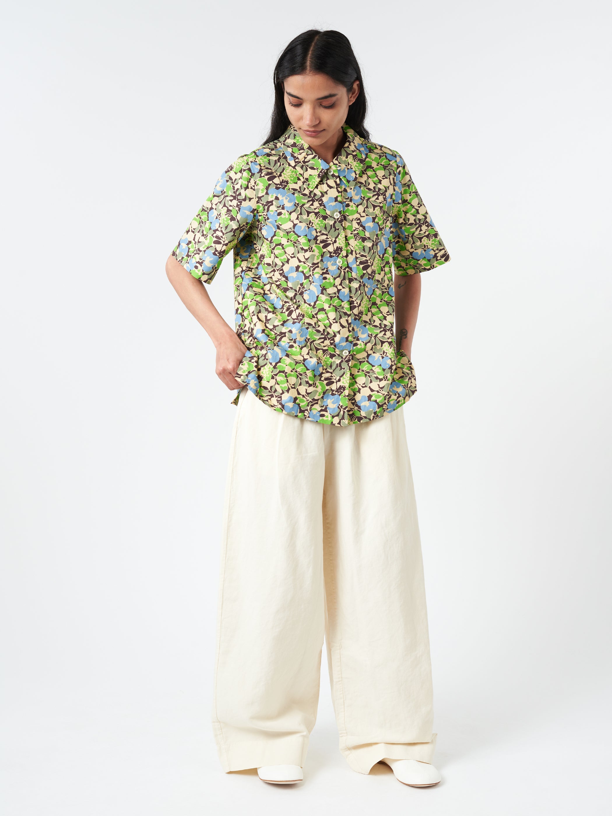 Hedgerow Print Poplin Shirt