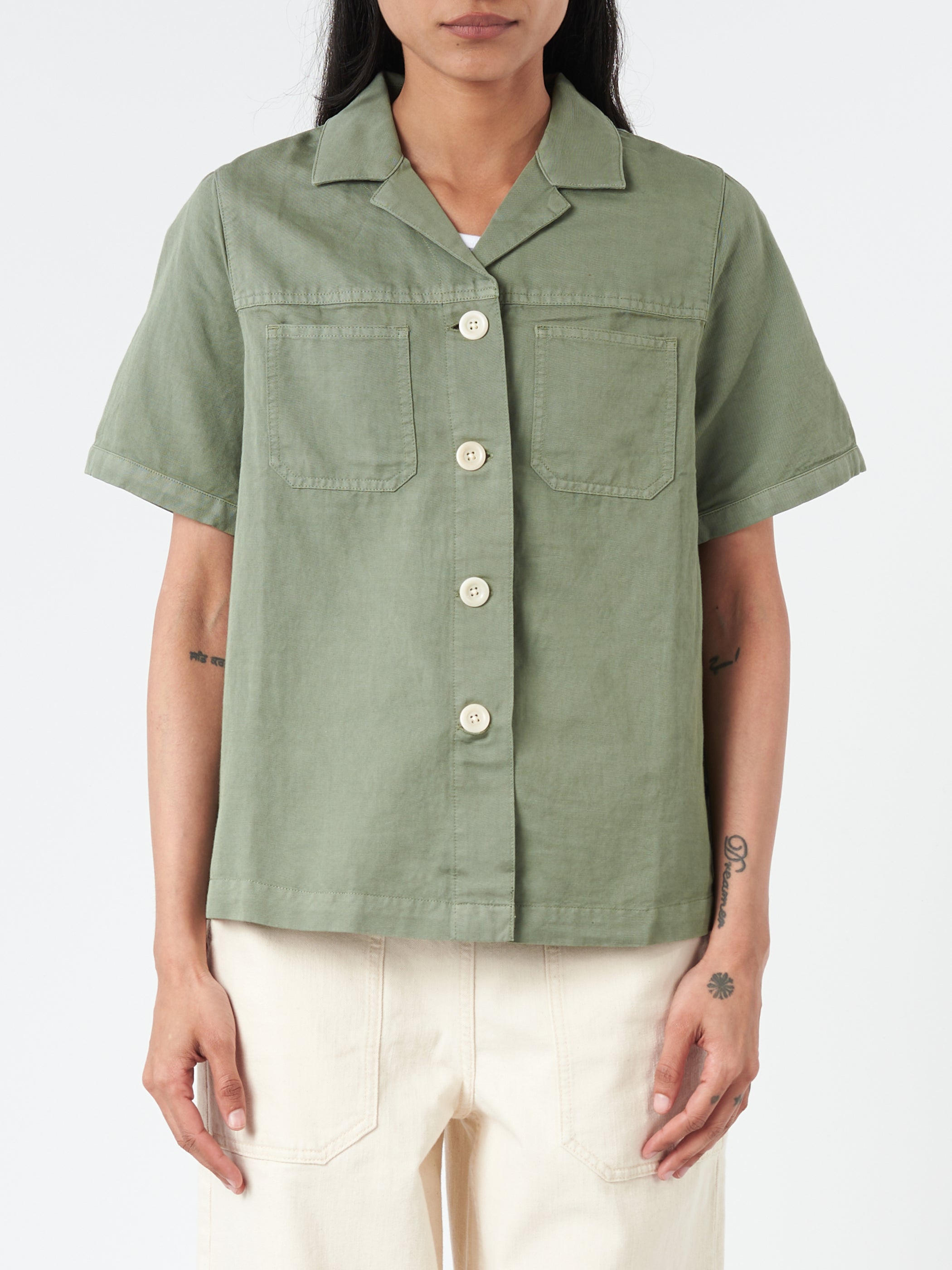 Cotton Linen Short Sleeve Shirt