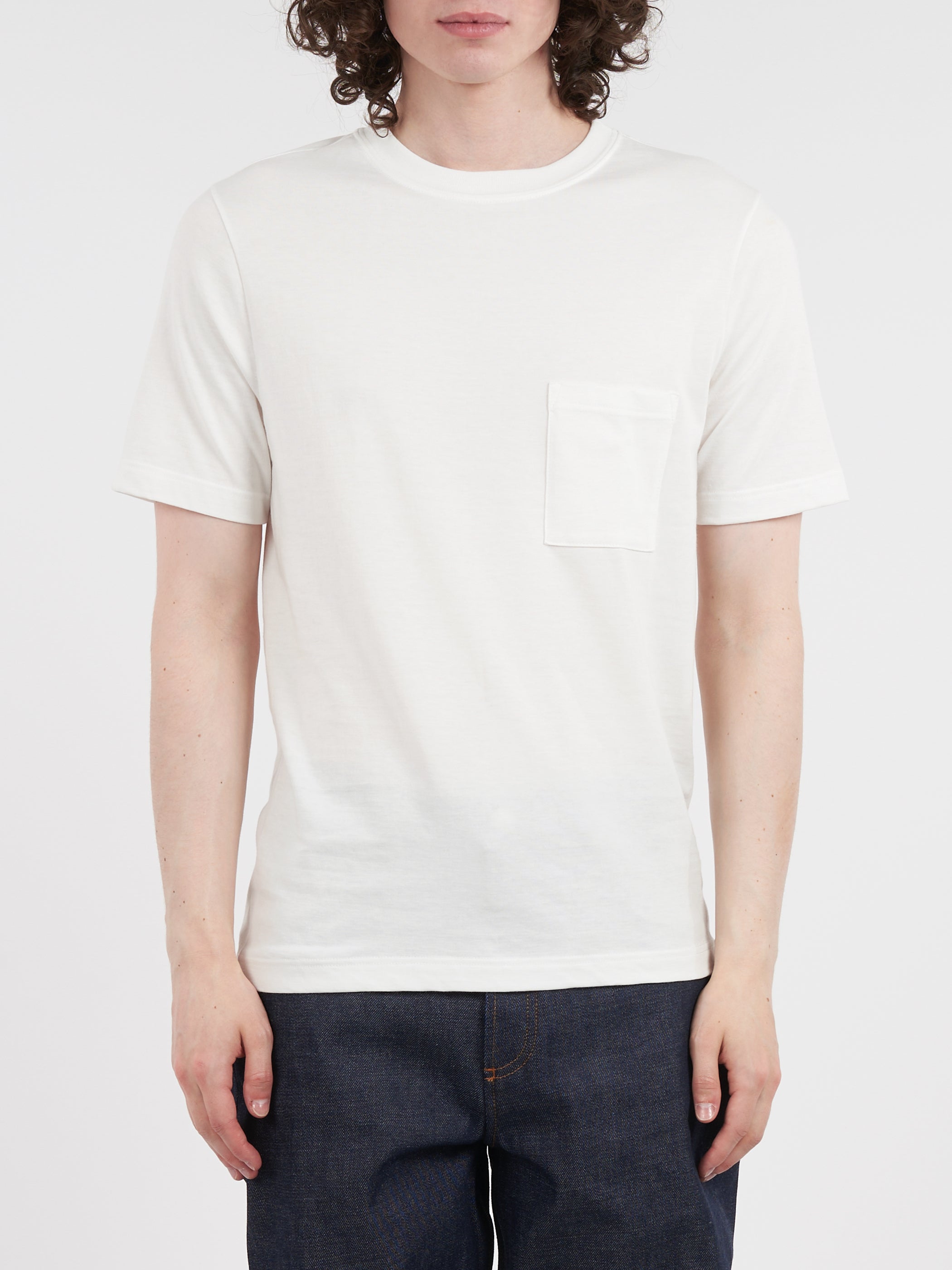 Loopwheeled T-Shirt with Pocket