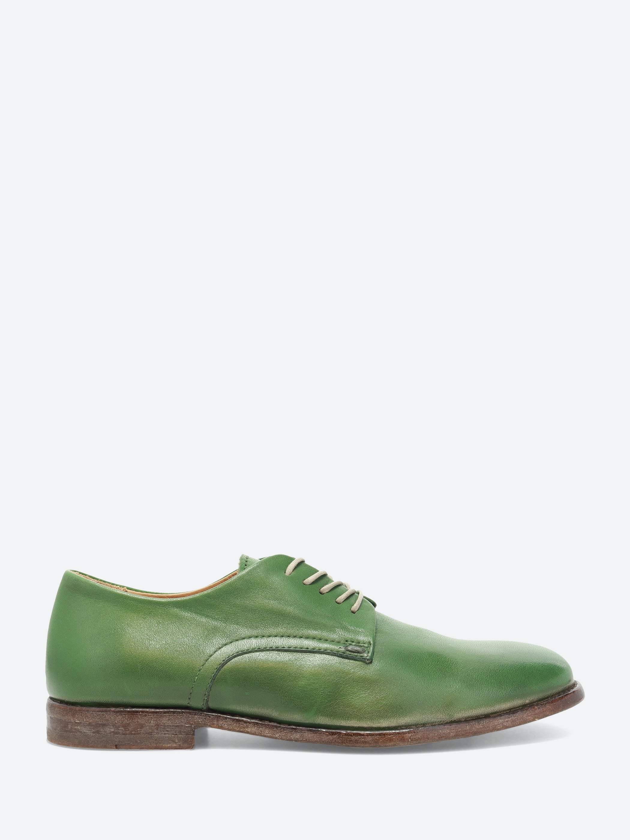 MOMA 31401A Derby Shoe in Chasse Puccini Green gravitypope