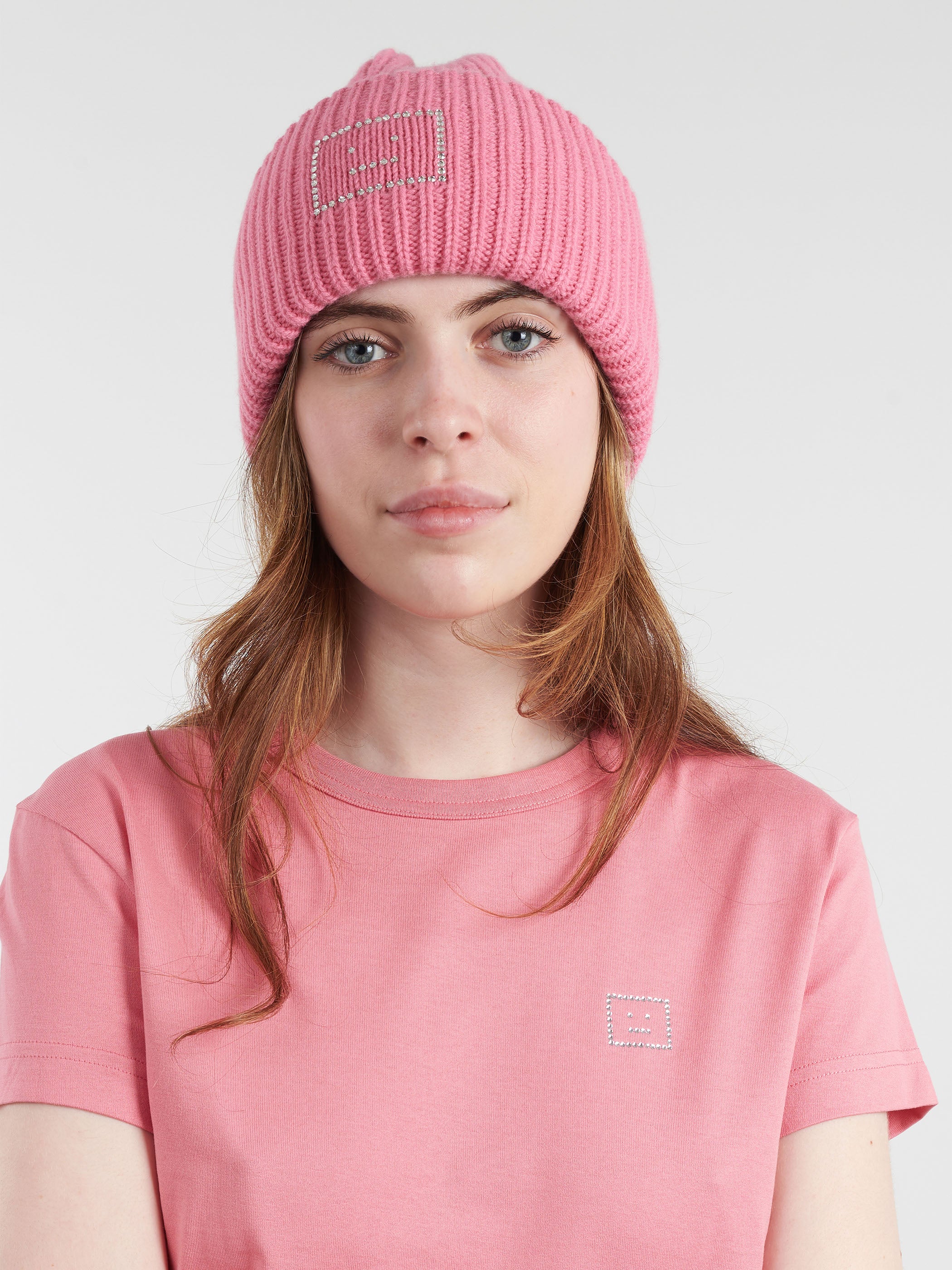 Embellished Face Logo Beanie