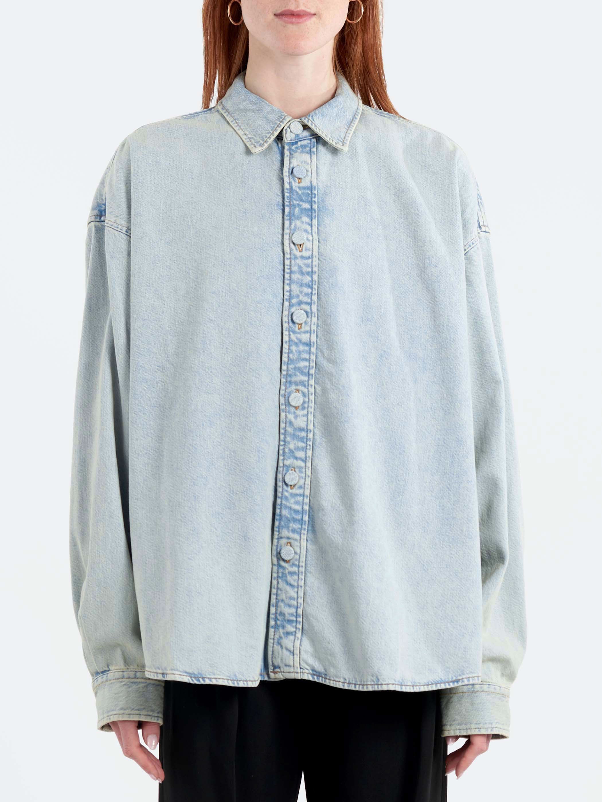 Denim Button-Up Shirt