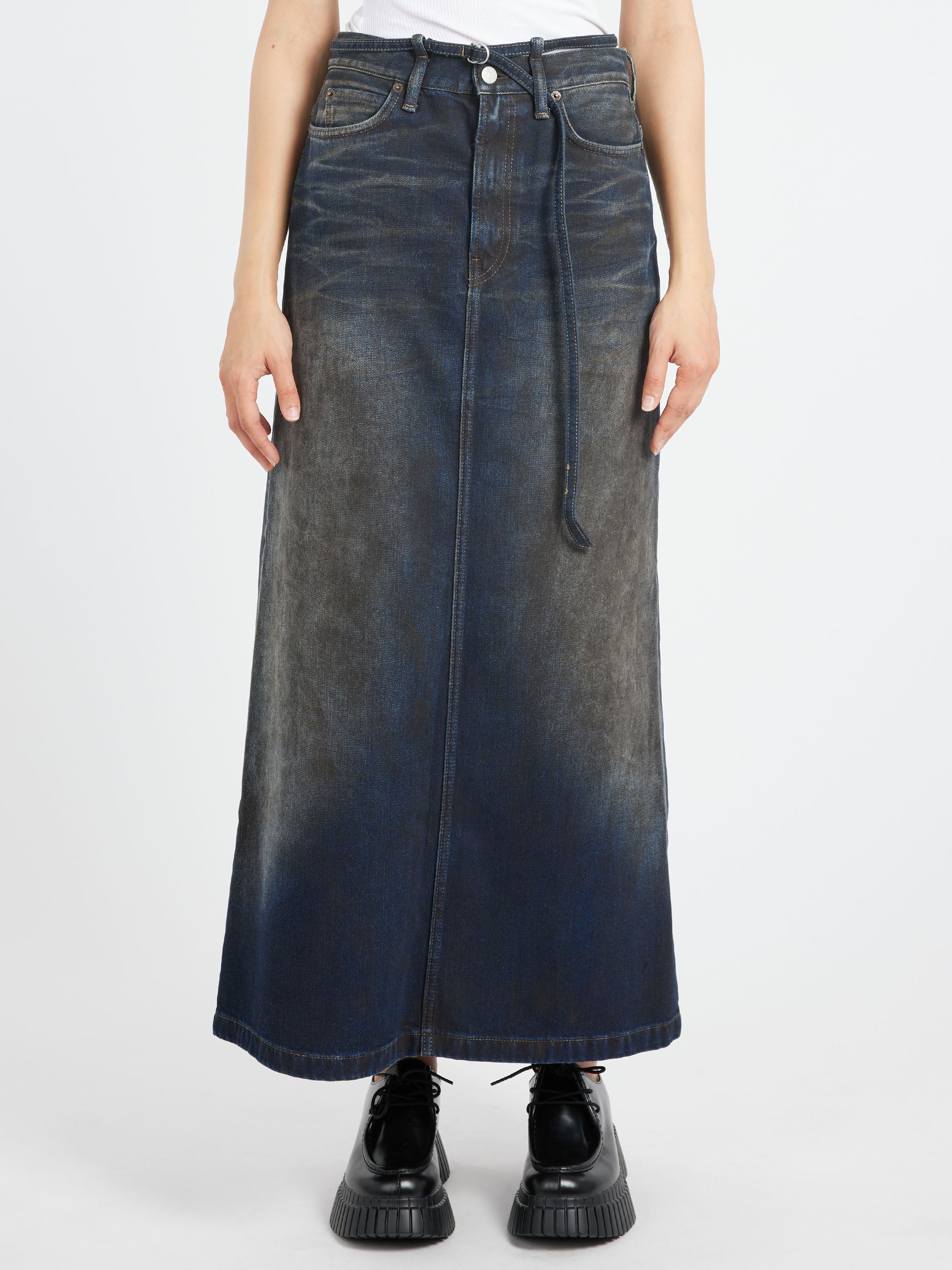 Denim Maxi Skirt