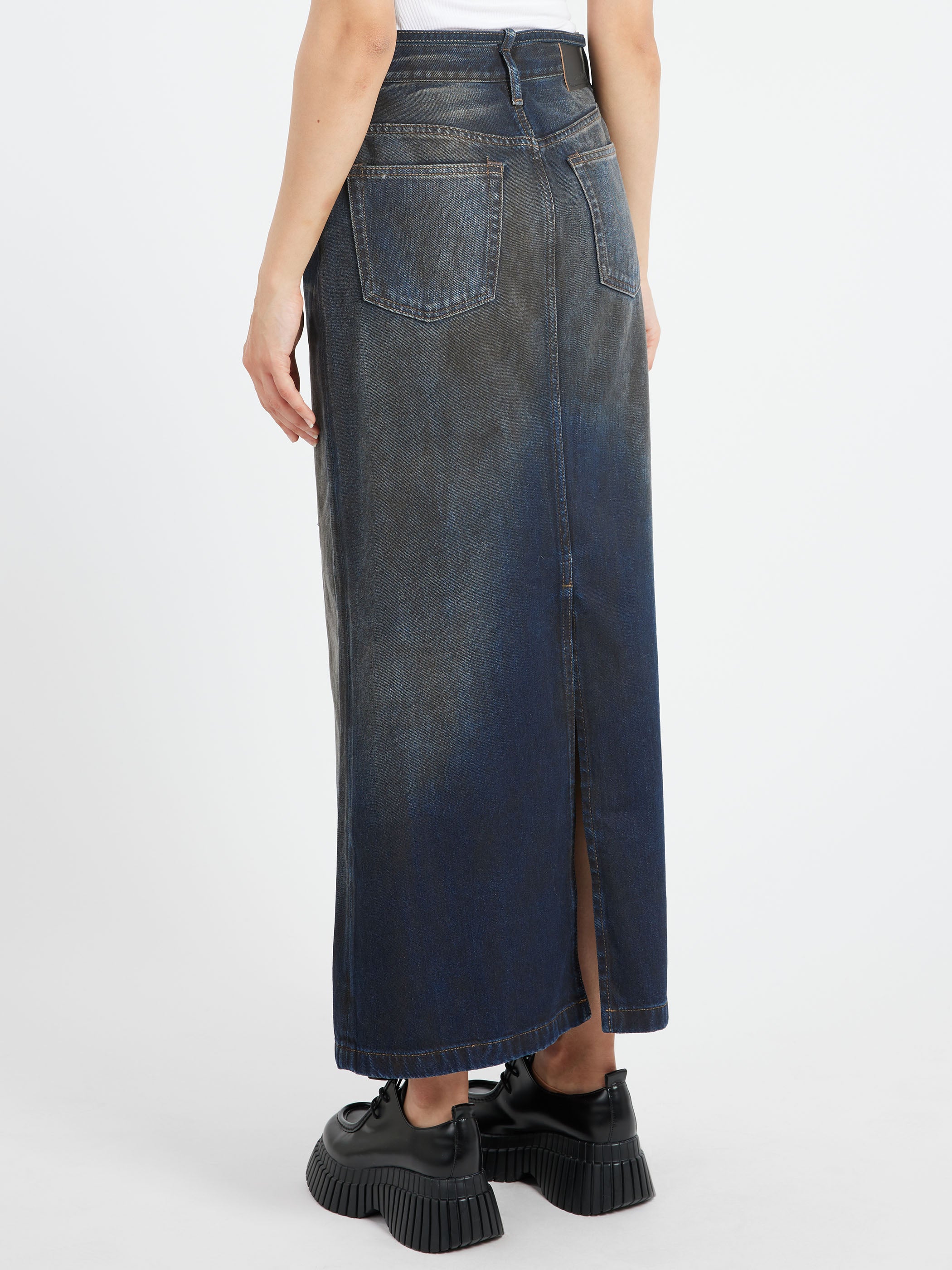 Denim Maxi Skirt