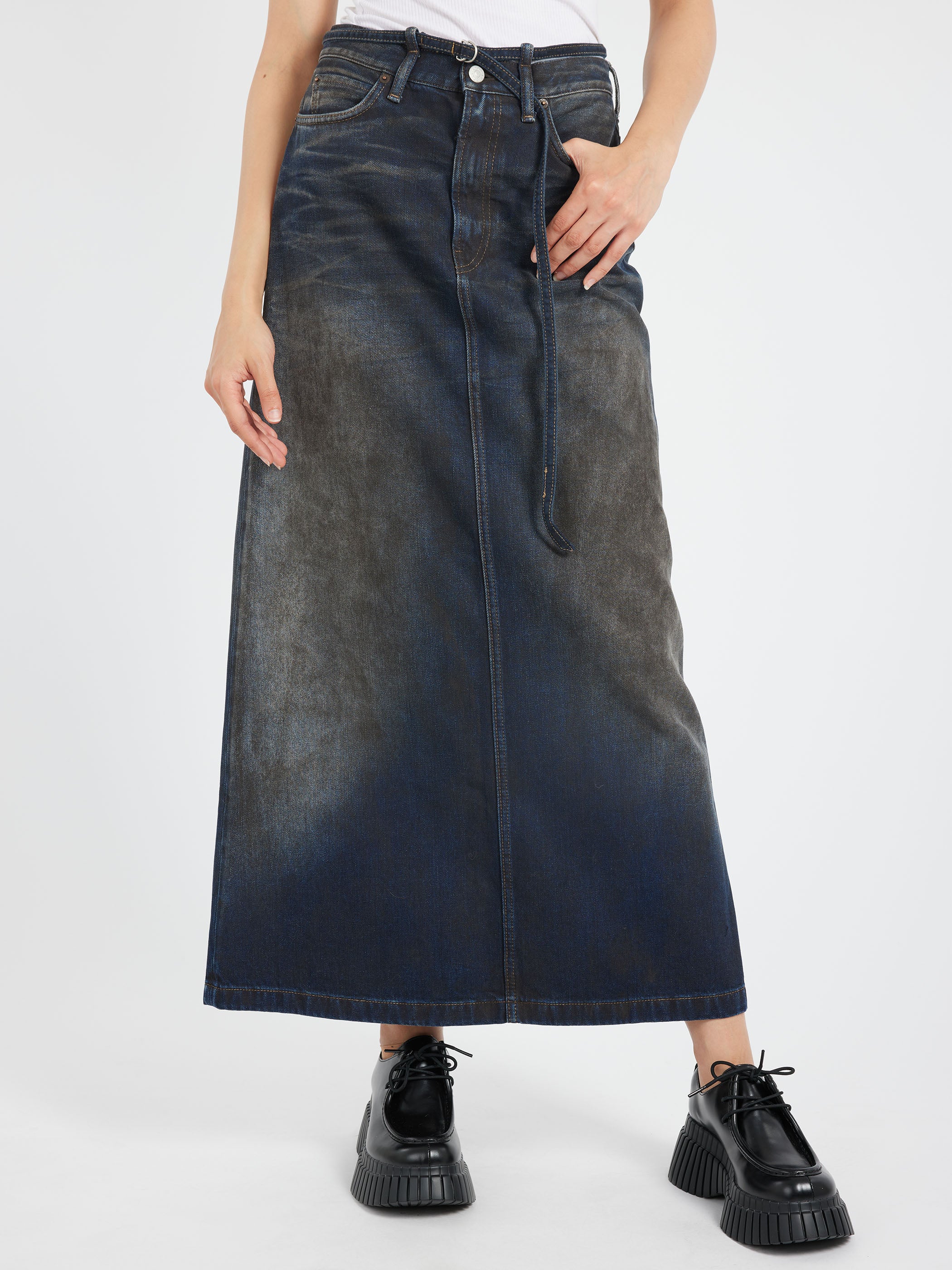 Denim Maxi Skirt