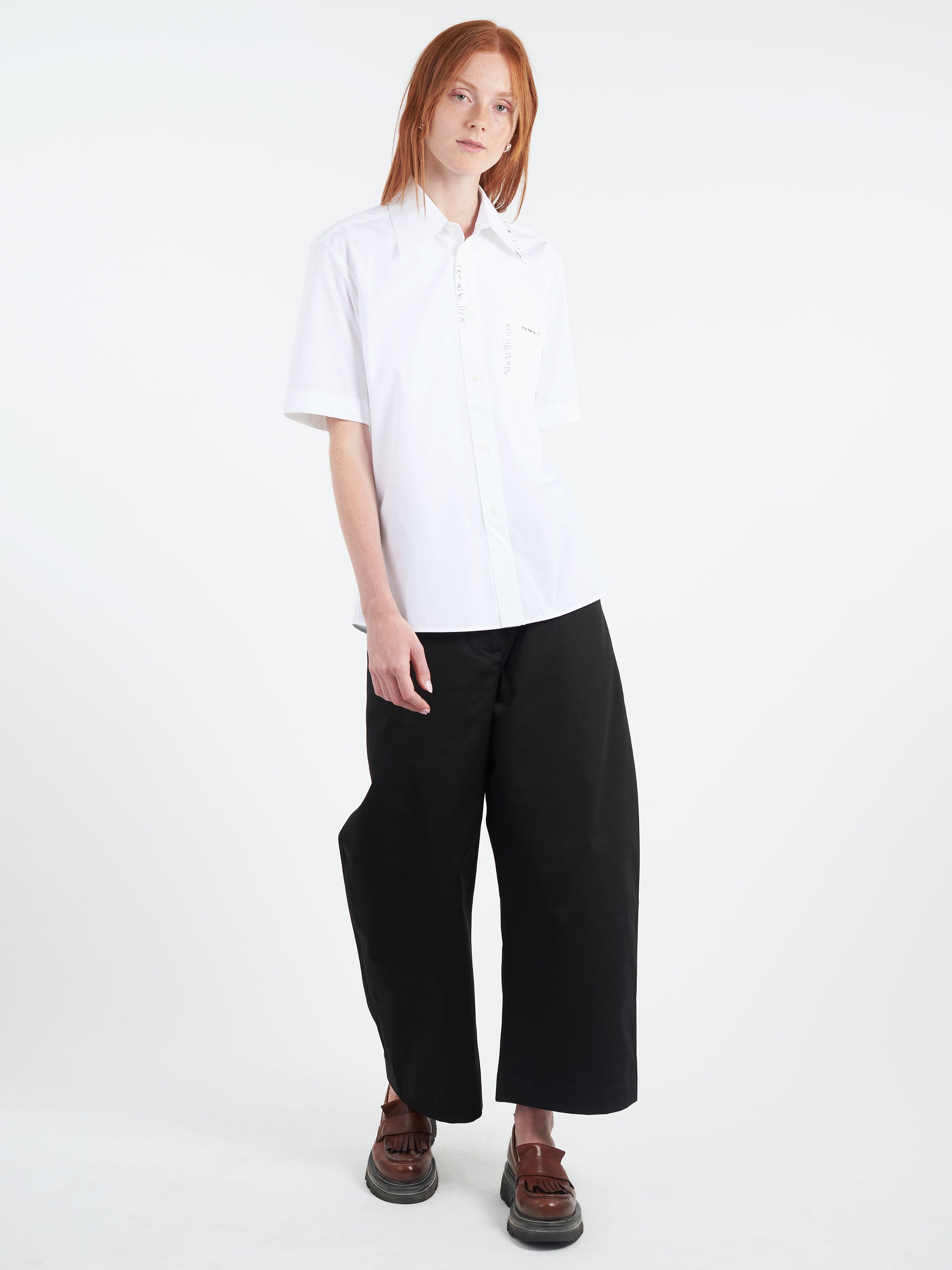 Short Sleeve Shirt with Marni Mending