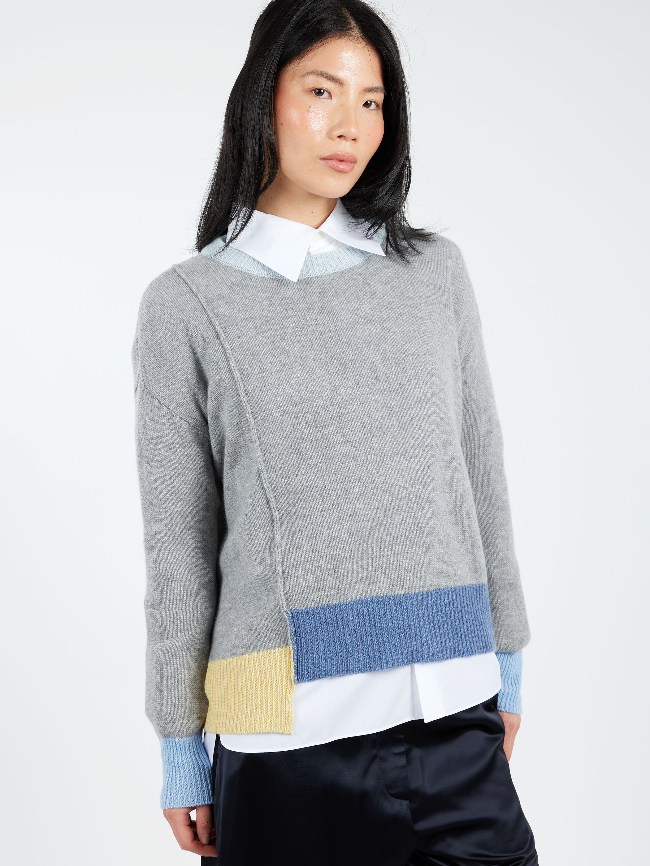 Colour-Block Cashmere Sweater