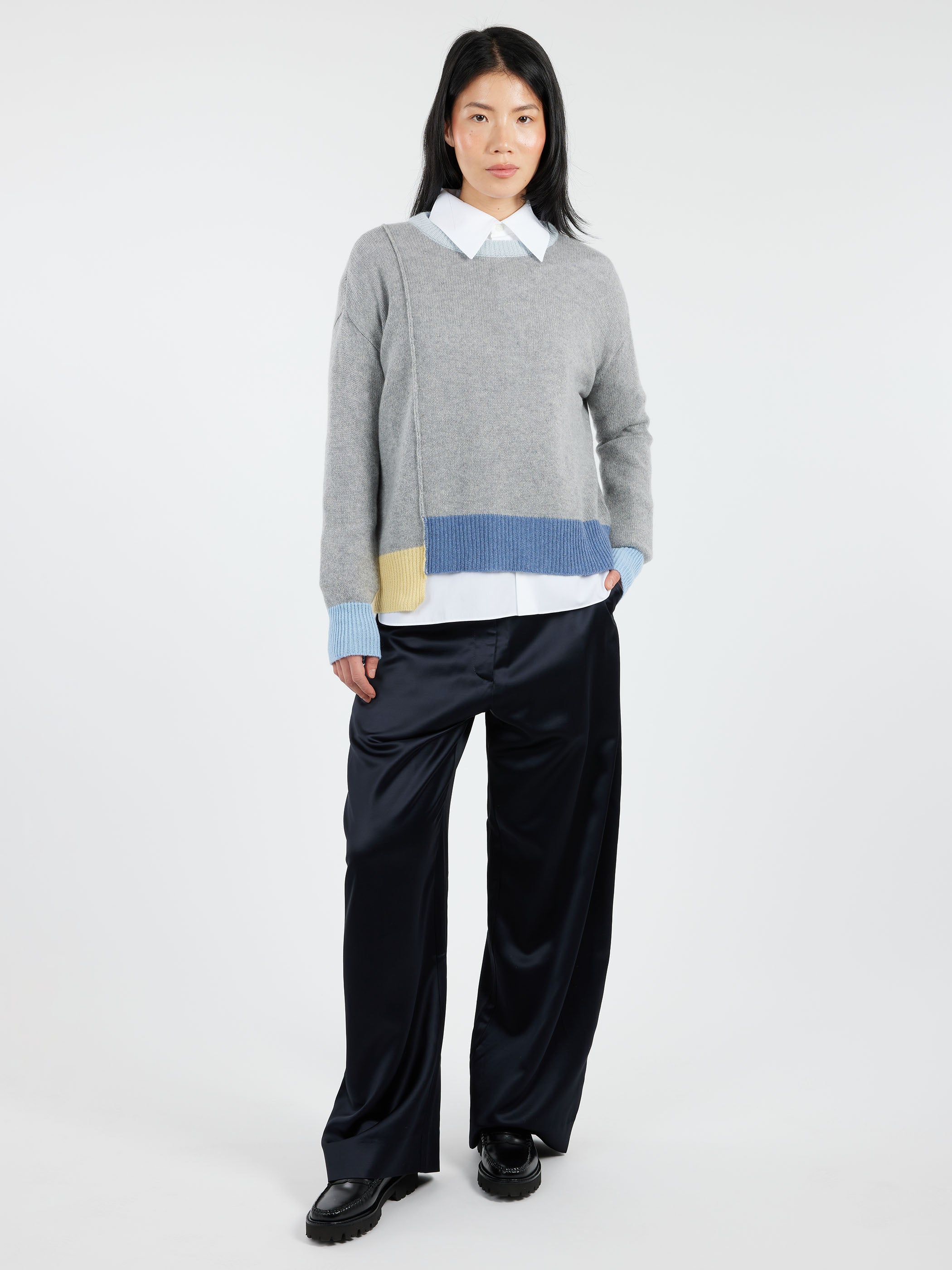 Colour-Block Cashmere Sweater