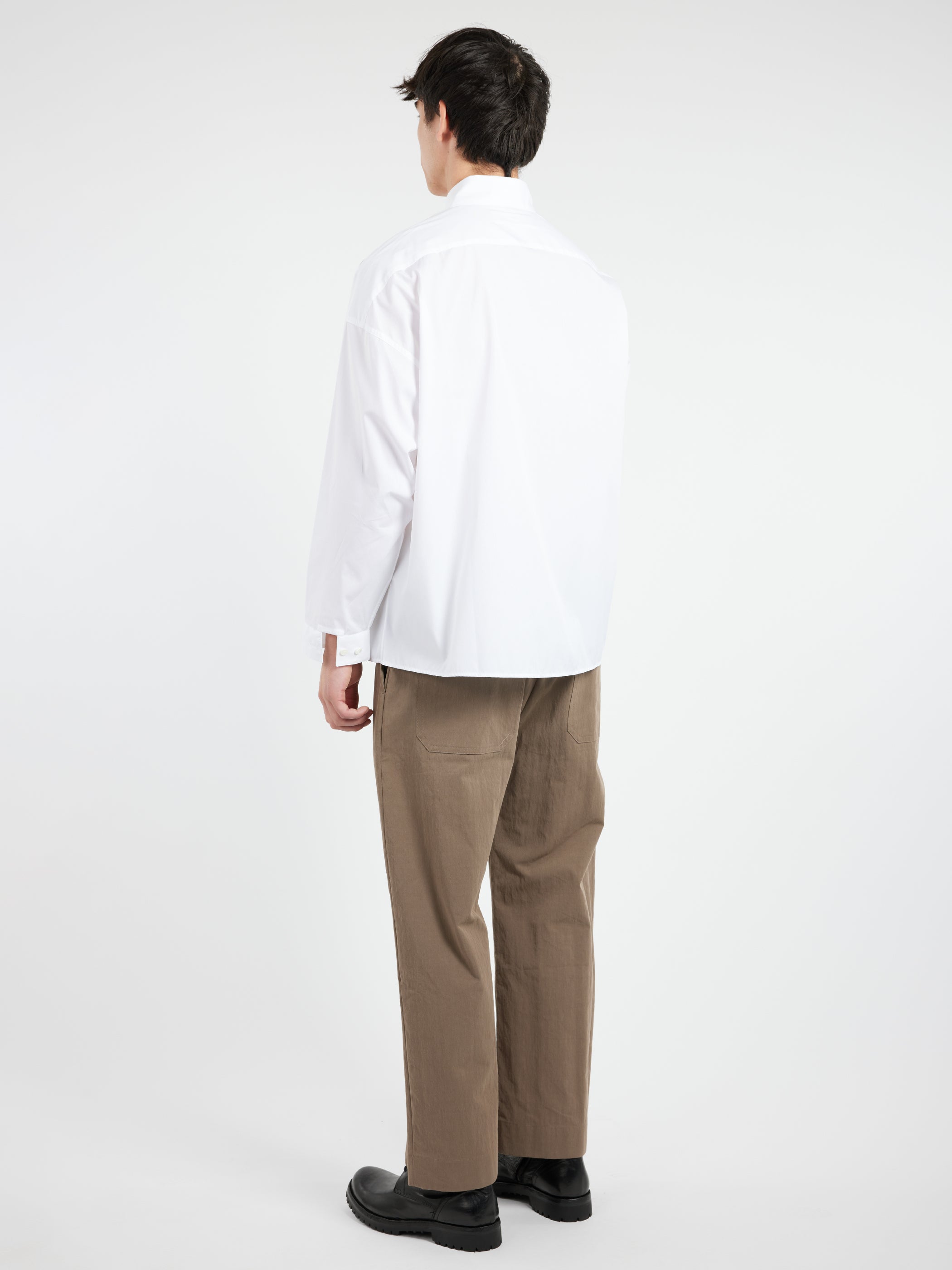 Poplin Shirt with Peeping Marni Logo