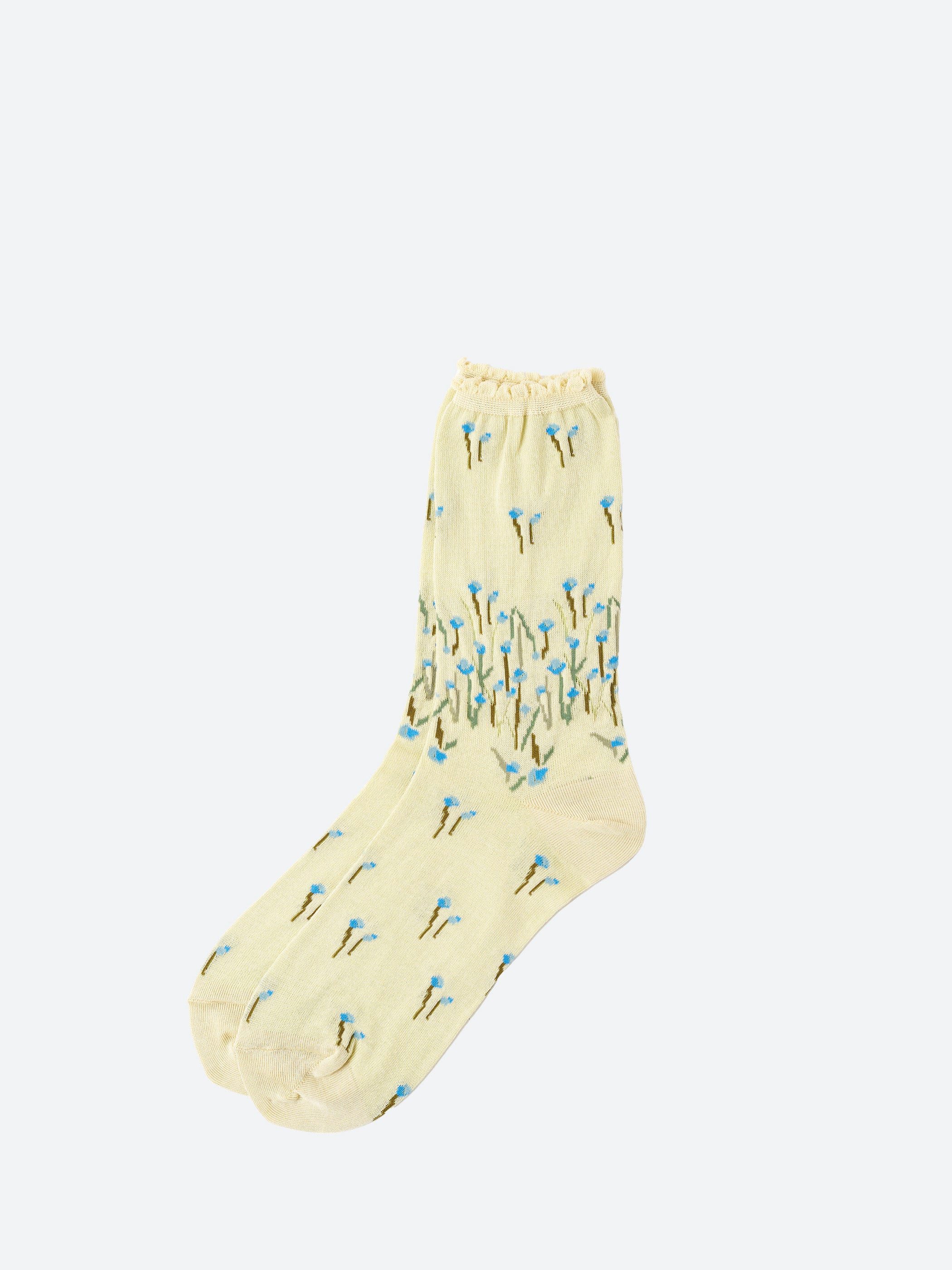 Full Fry Flower Crew Sock