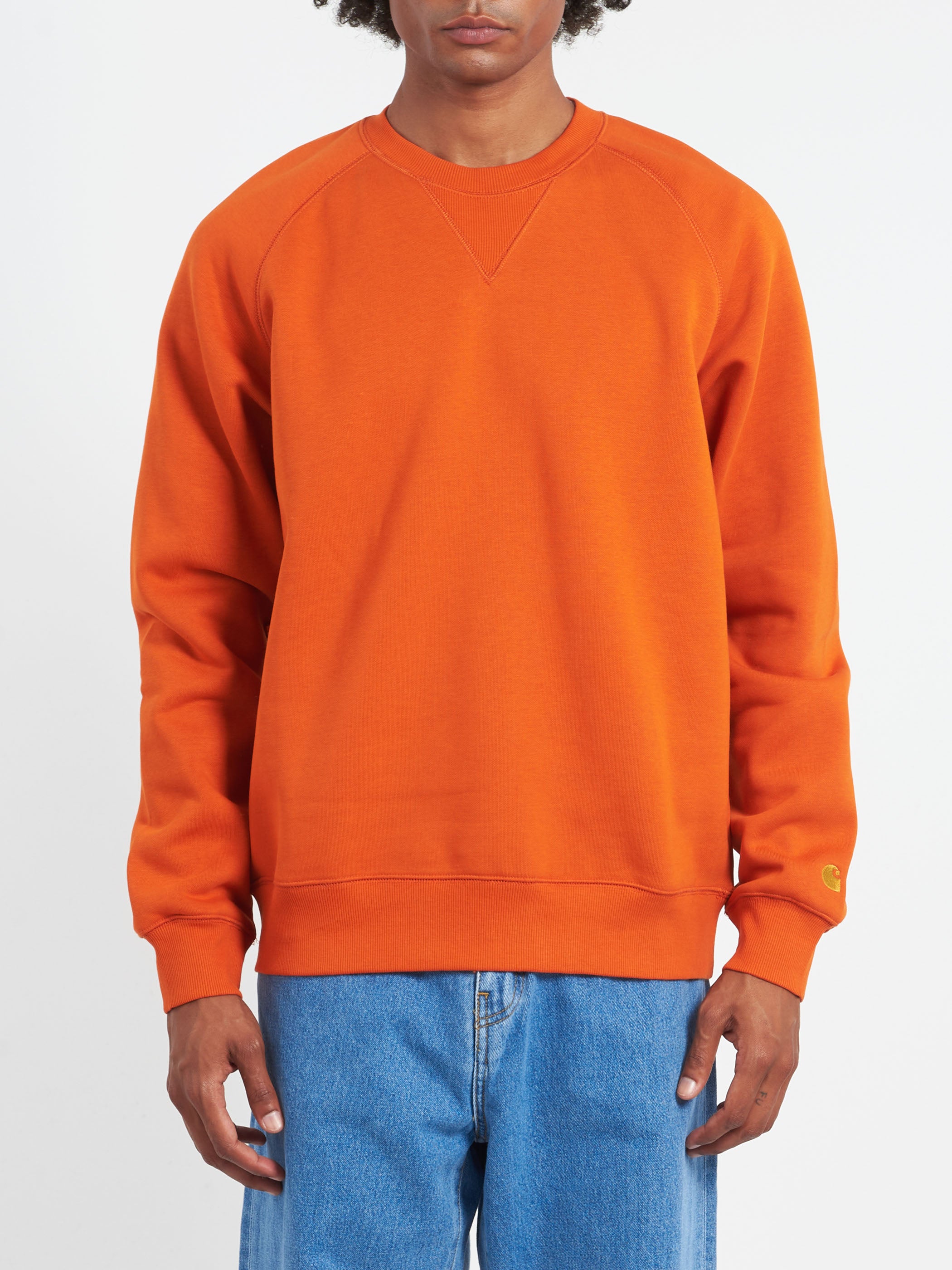 Carhartt WIP Chase Sweat Turmeric Gold M Men