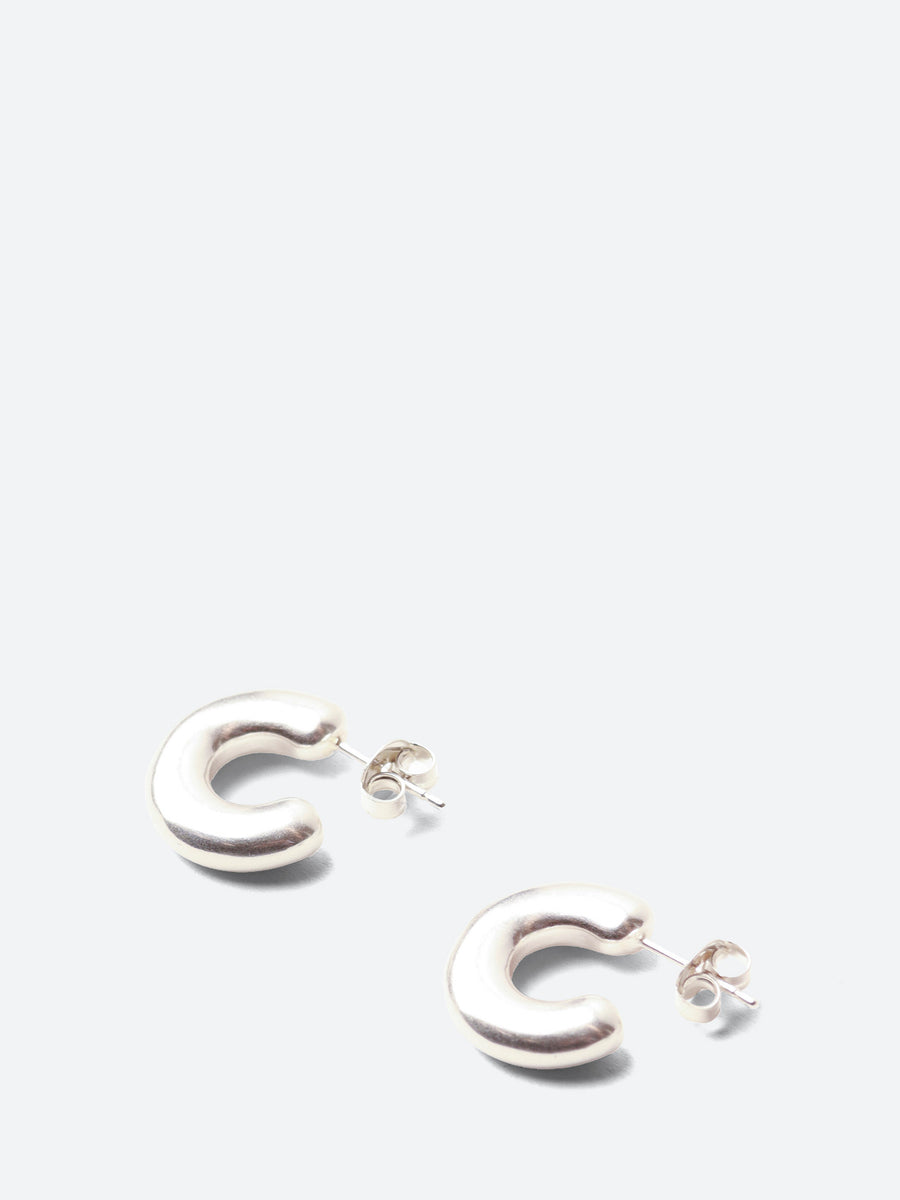 TEN. Jewelry - Bagel Earrings in Silver – gravitypope