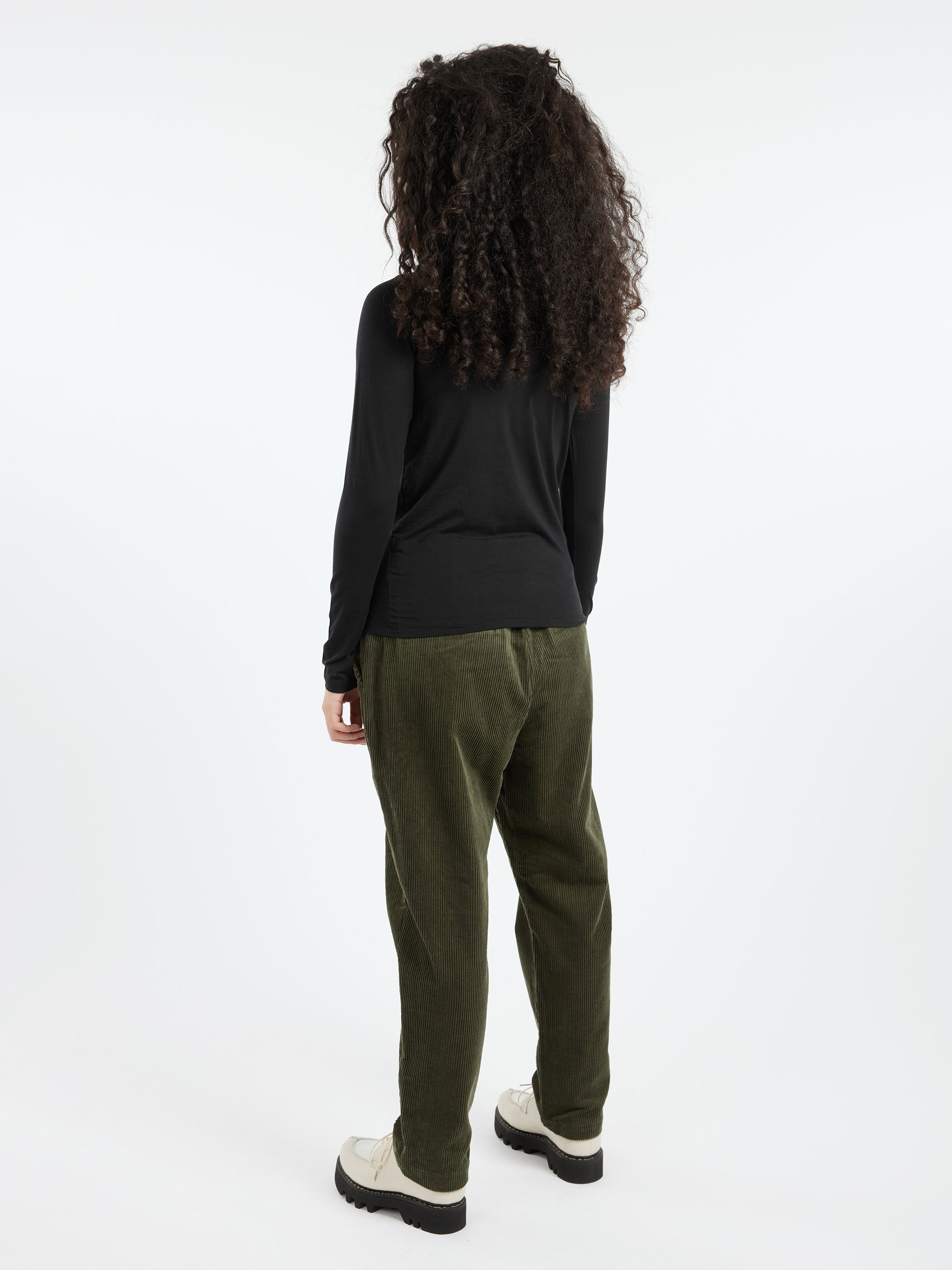 Baserange - Limber Pants in Brown Grey Flannel – gravitypope