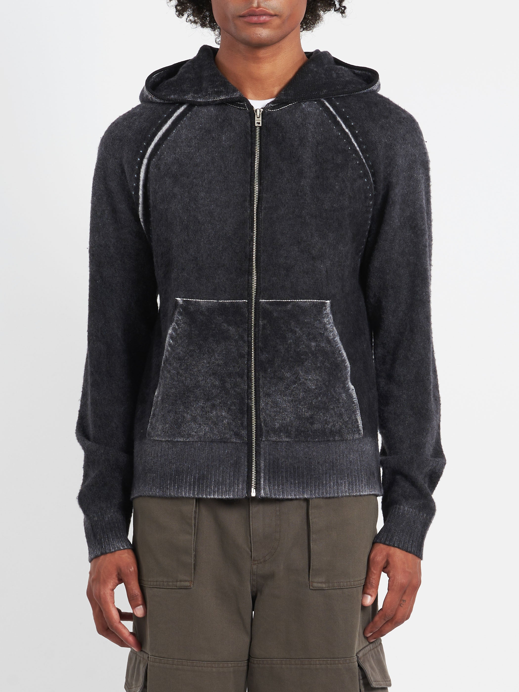 Hooded Zipper Sweater