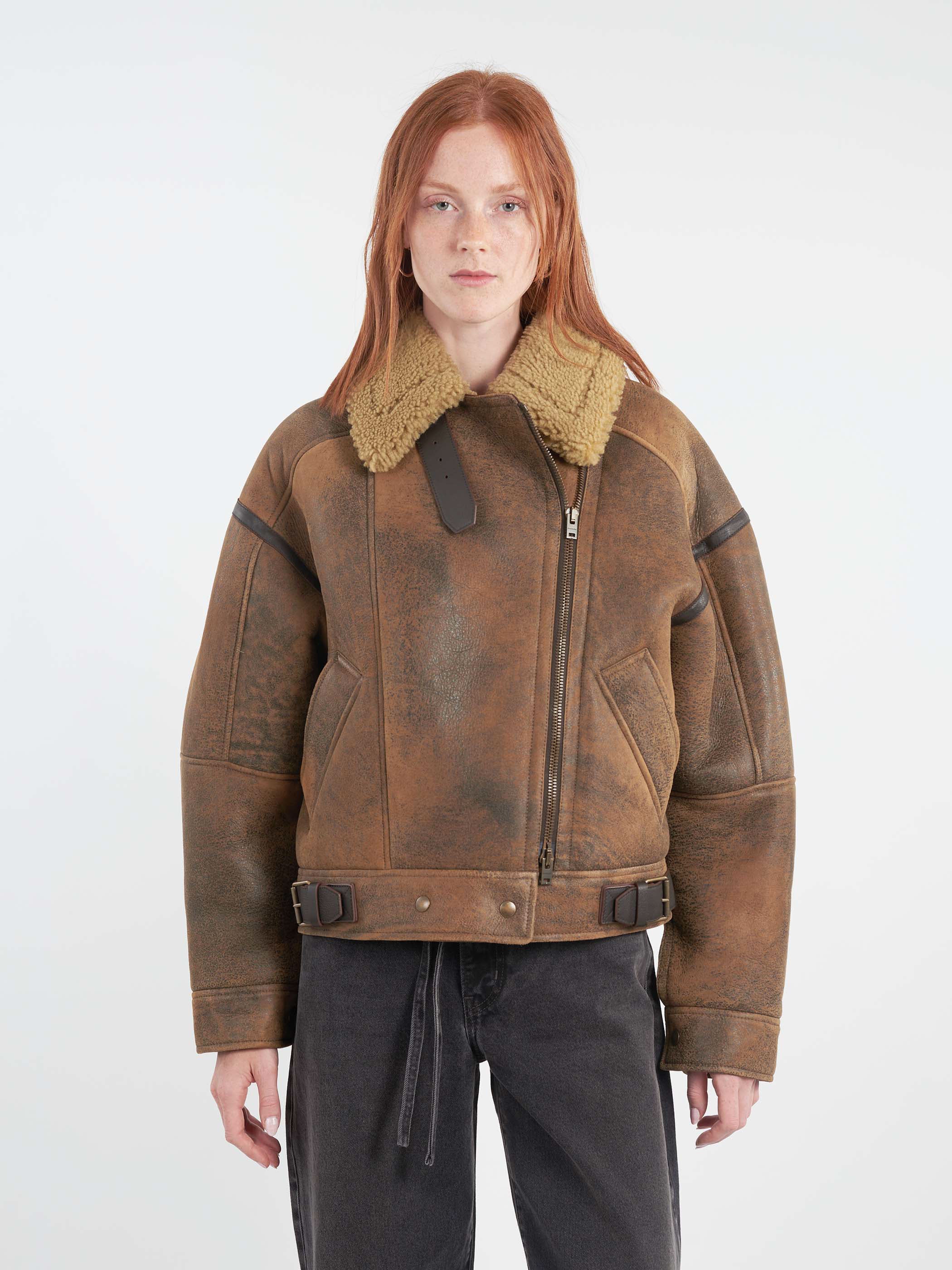 Leather Shearling Jacket