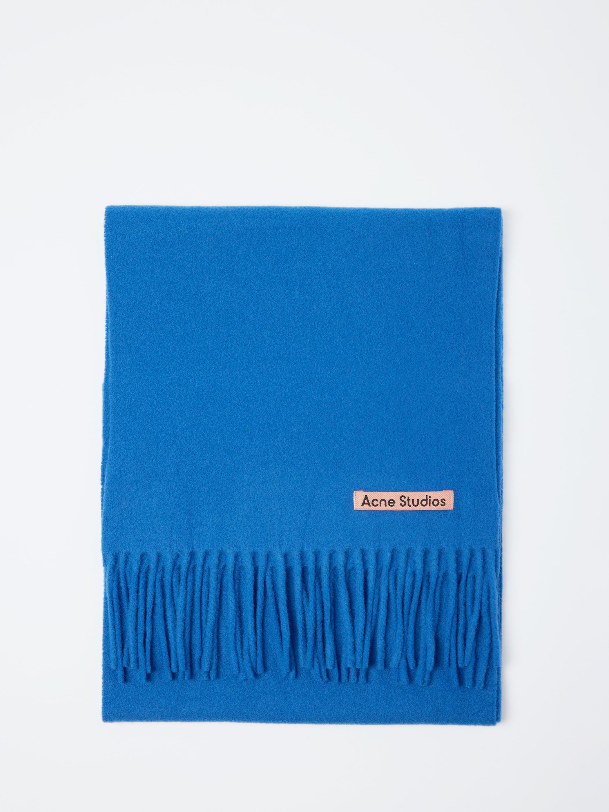 Fringe Wool Scarf - Skinny