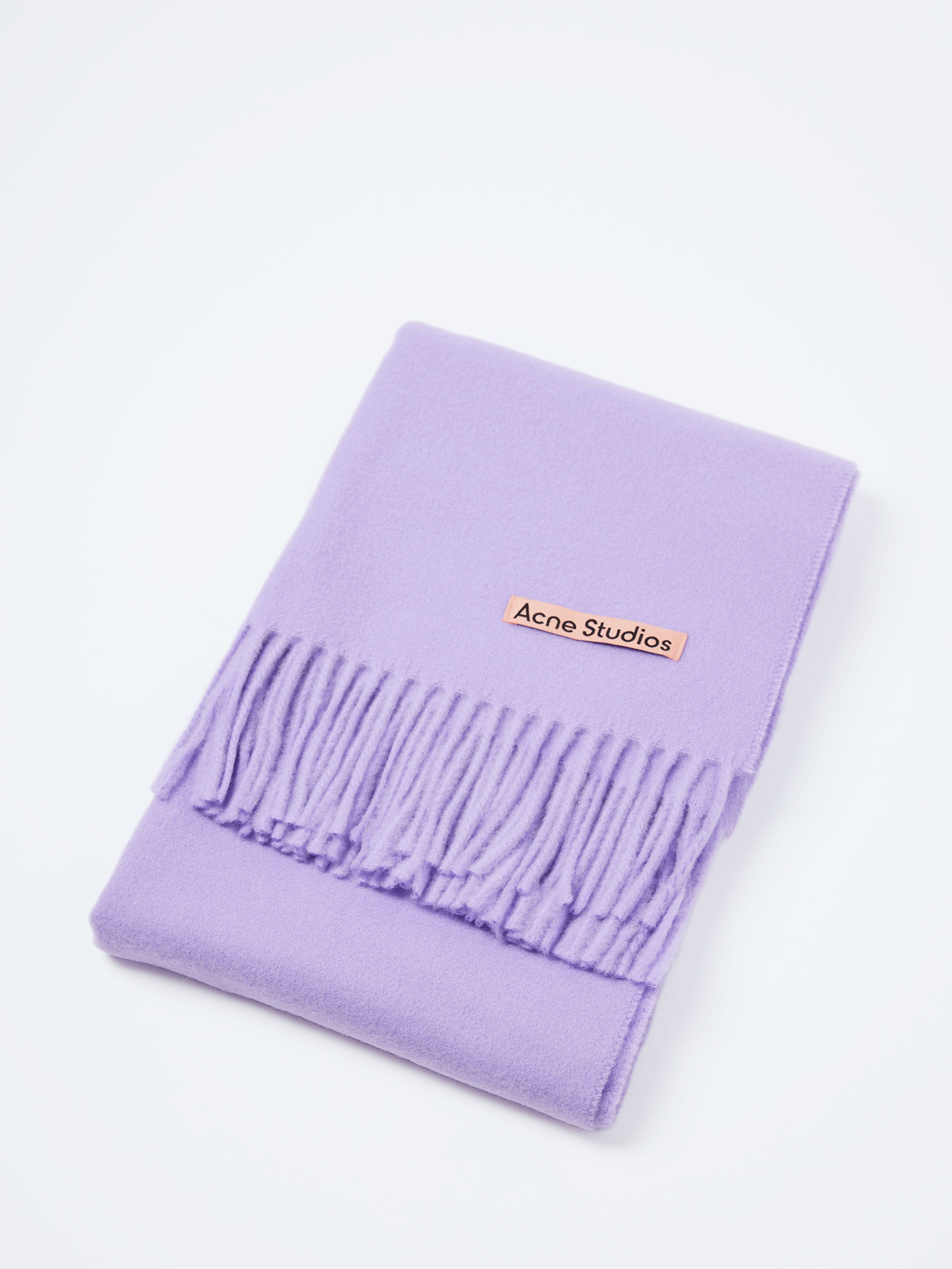 Fringe Wool Scarf - Narrow