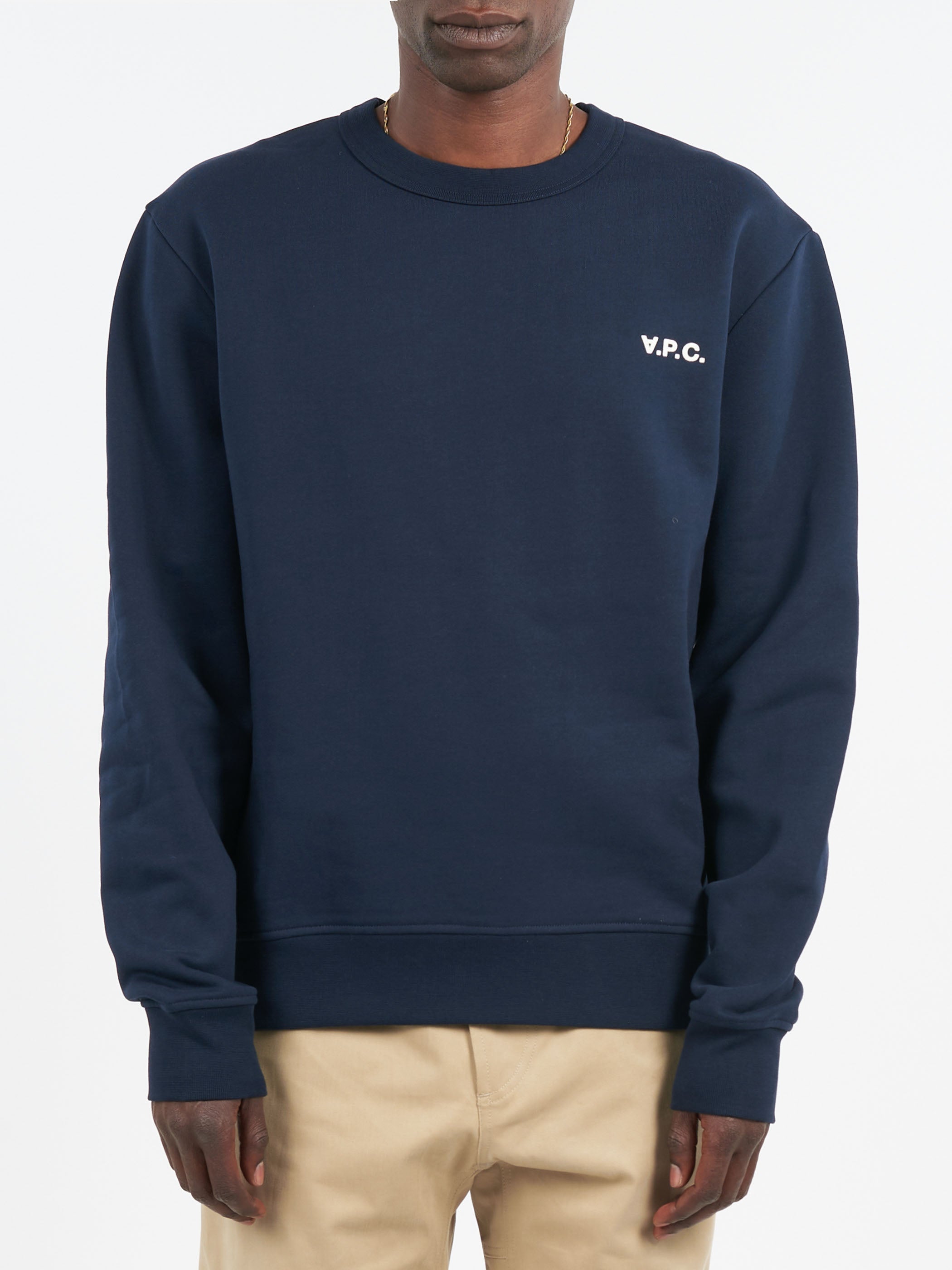 A.P.C. Sweat Boxy Petit VPC Dark Navy Ecru S Men