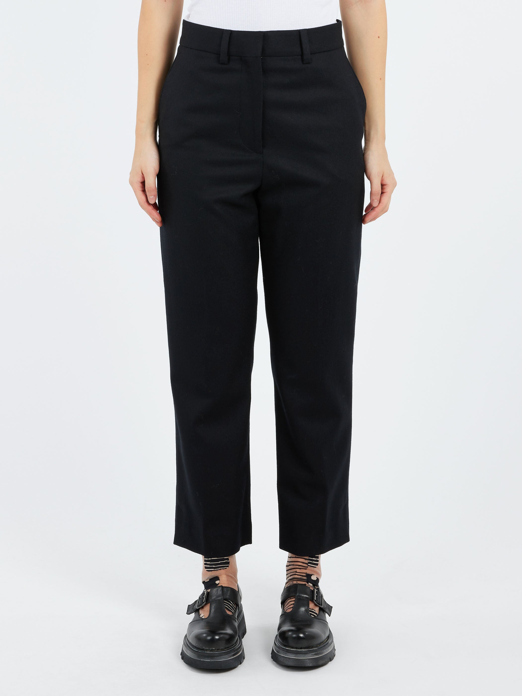 Midi Waist Crop Trouser