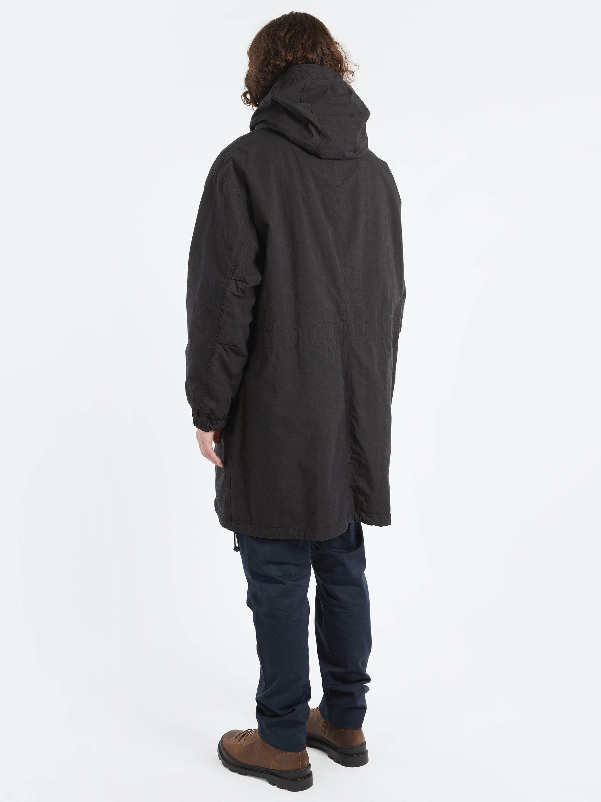 Twill Reversible Military Hooded Coat