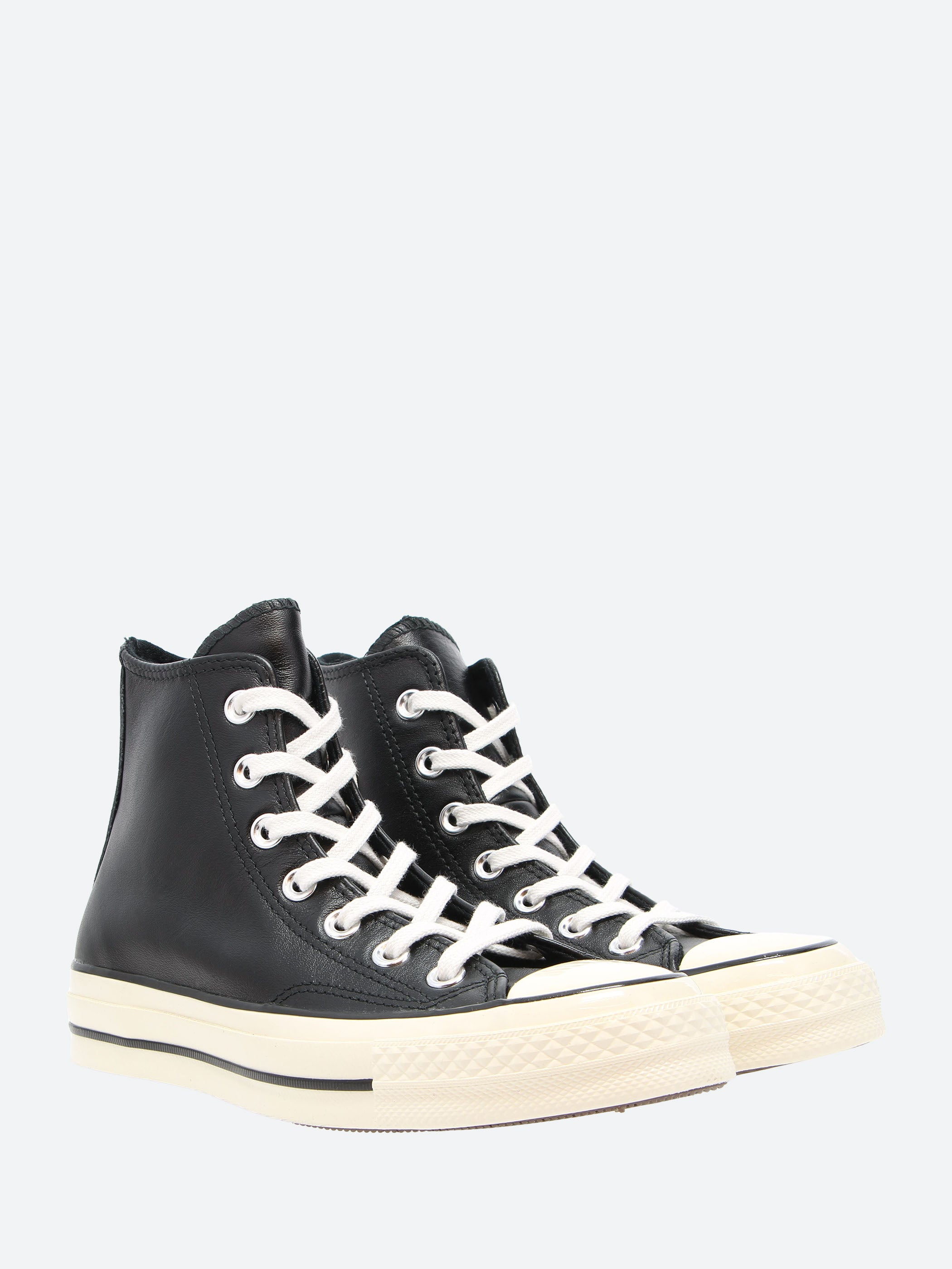 Converse Chuck 70 Leather High Top in Black and White gravitypope