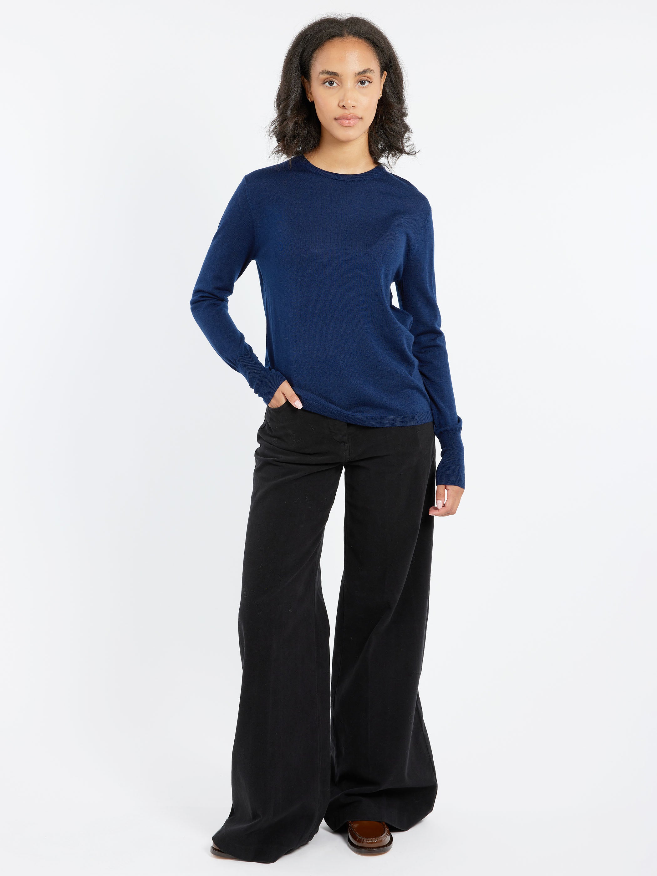 Stretch Fustian High-Waisted Trousers