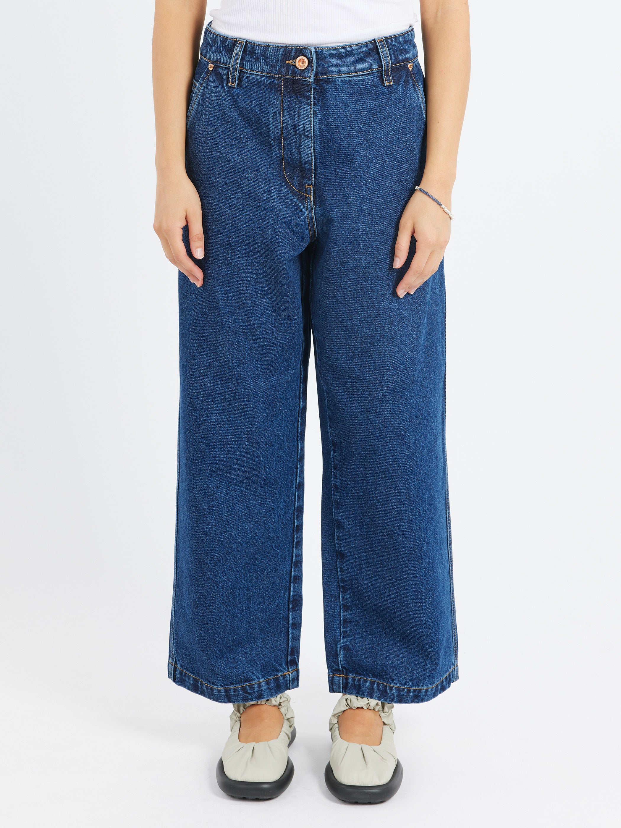 High-Waisted Denim