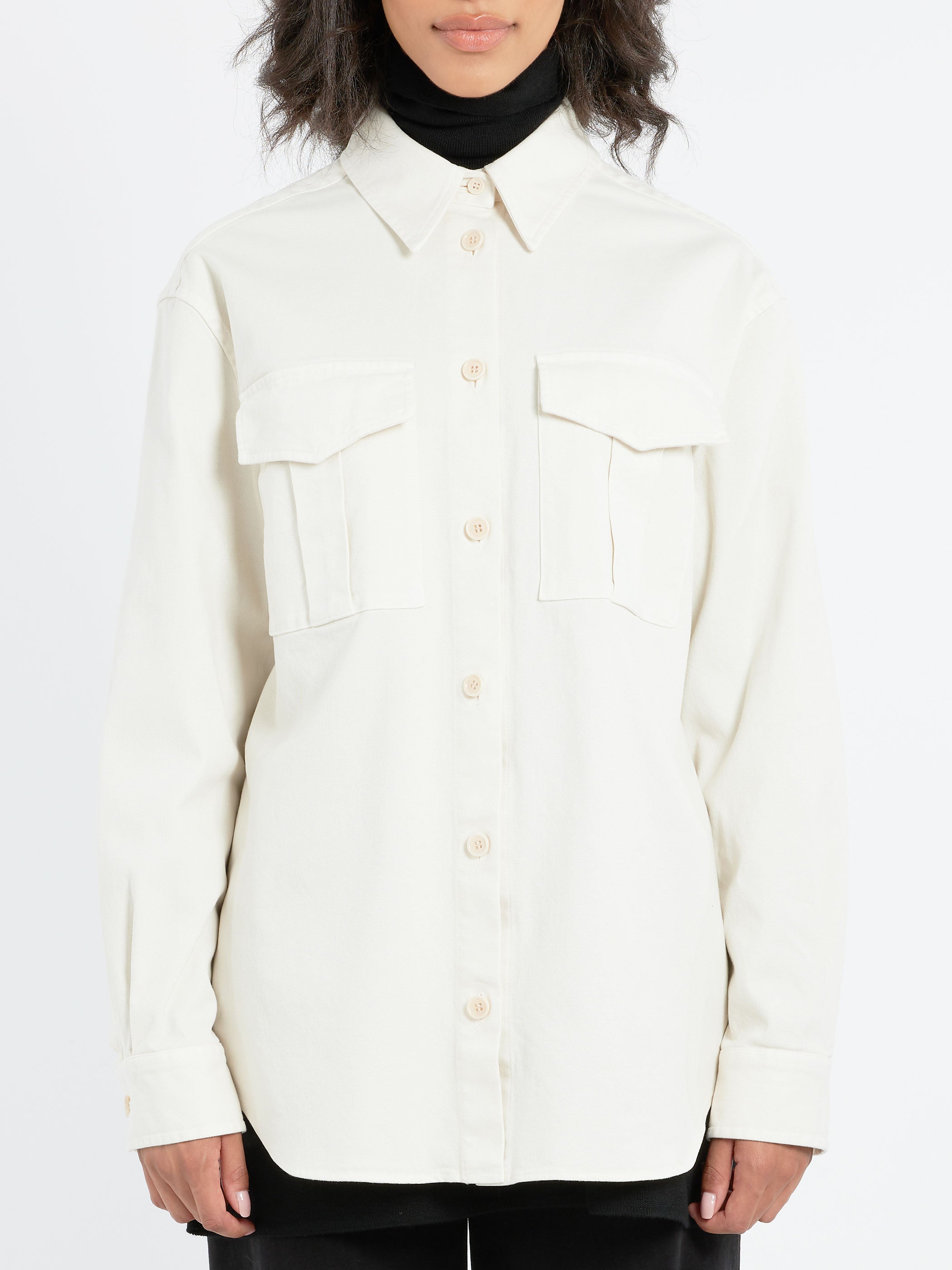 Stretch Cotton Gabardine Shirt