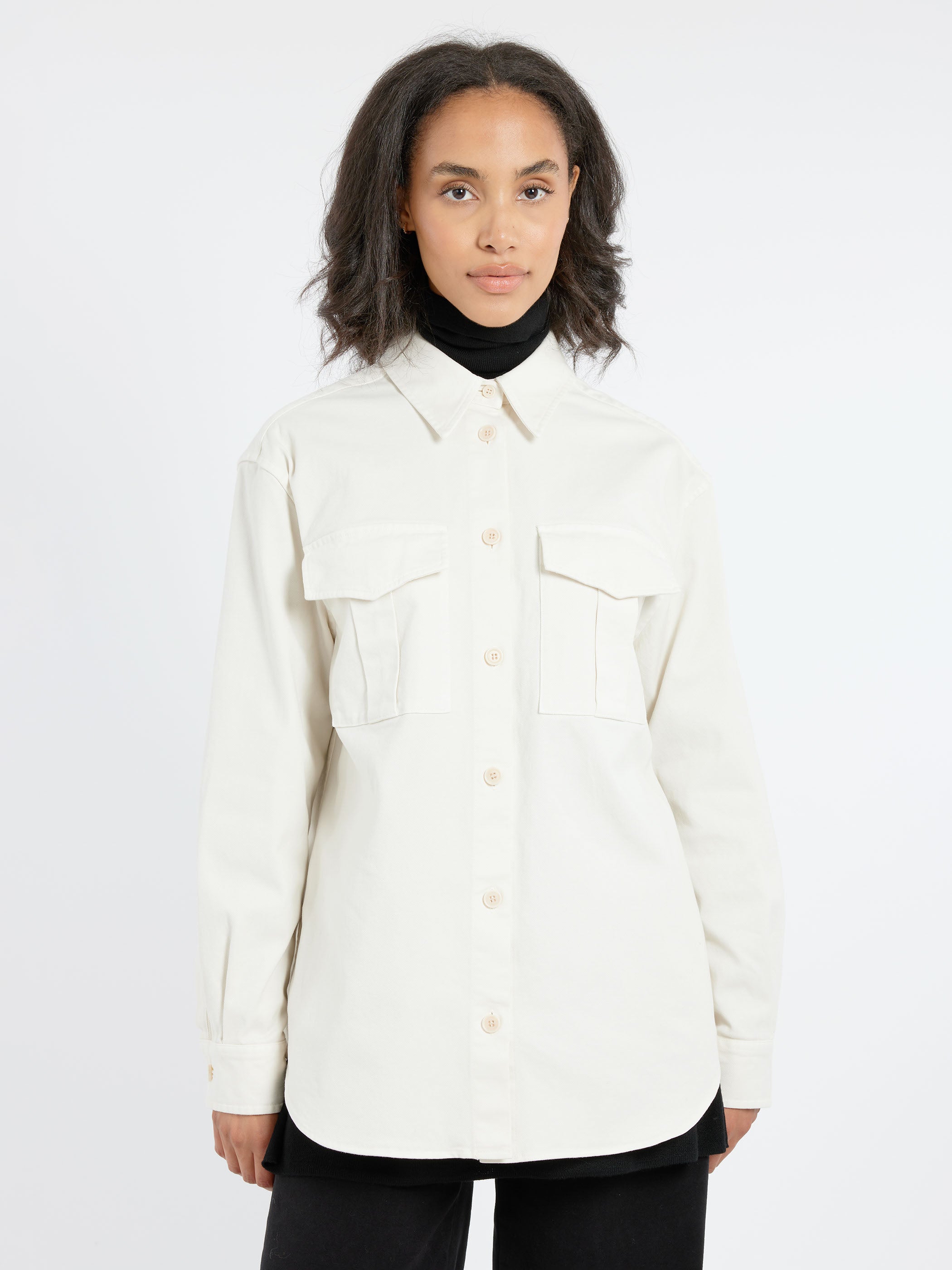 Stretch Cotton Gabardine Shirt