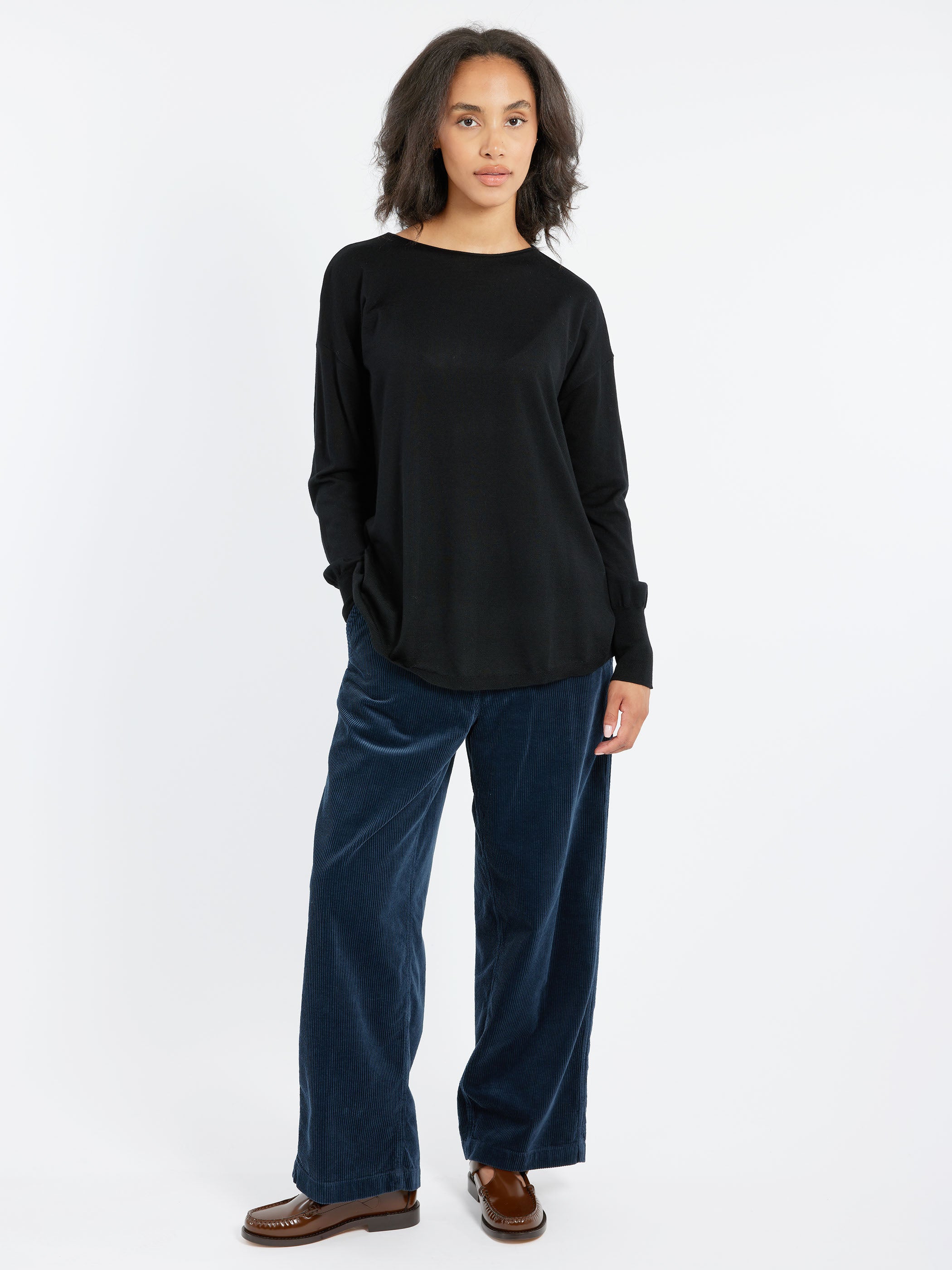 Jumper with Boat Neck