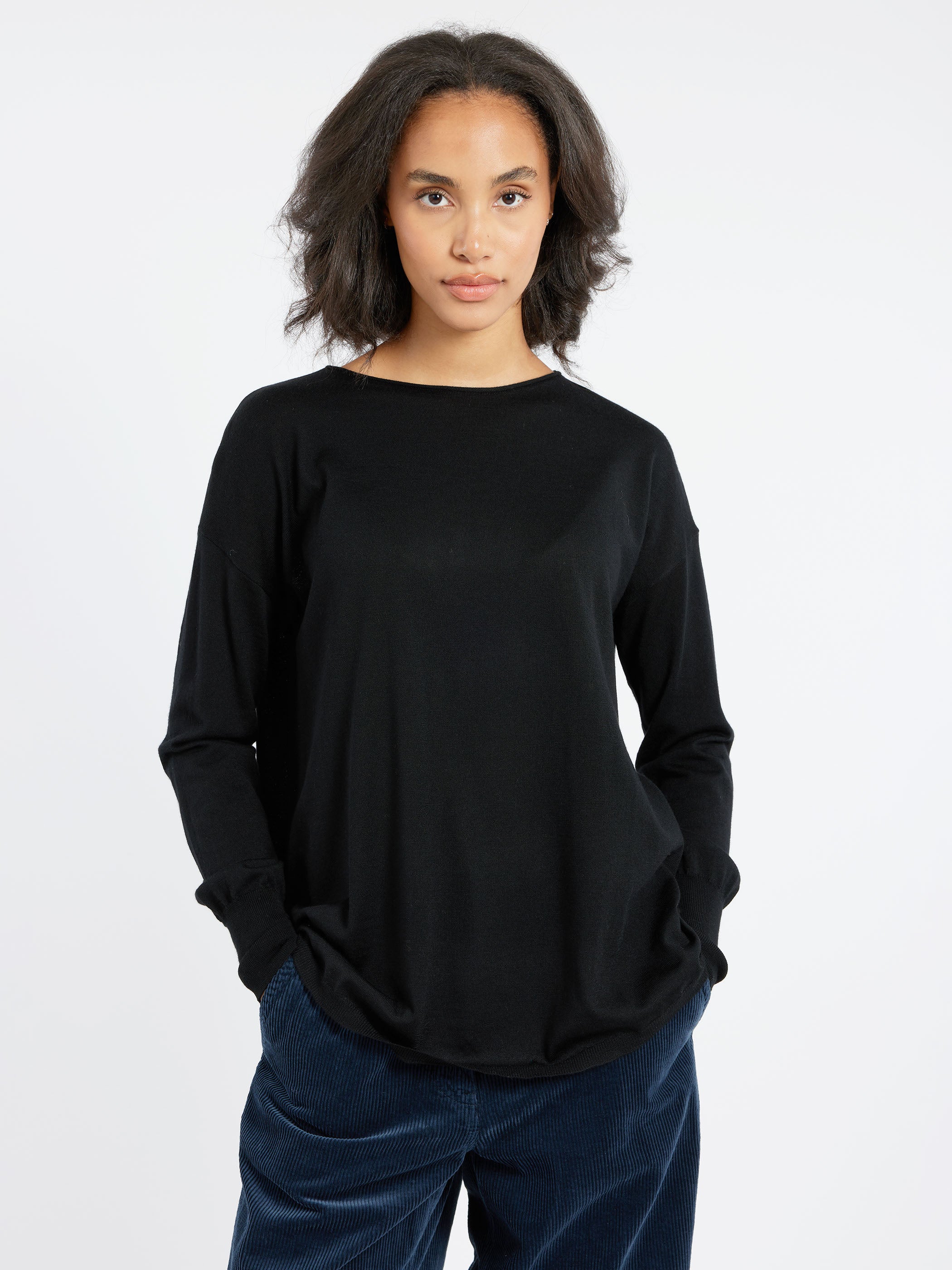 Jumper with Boat Neck