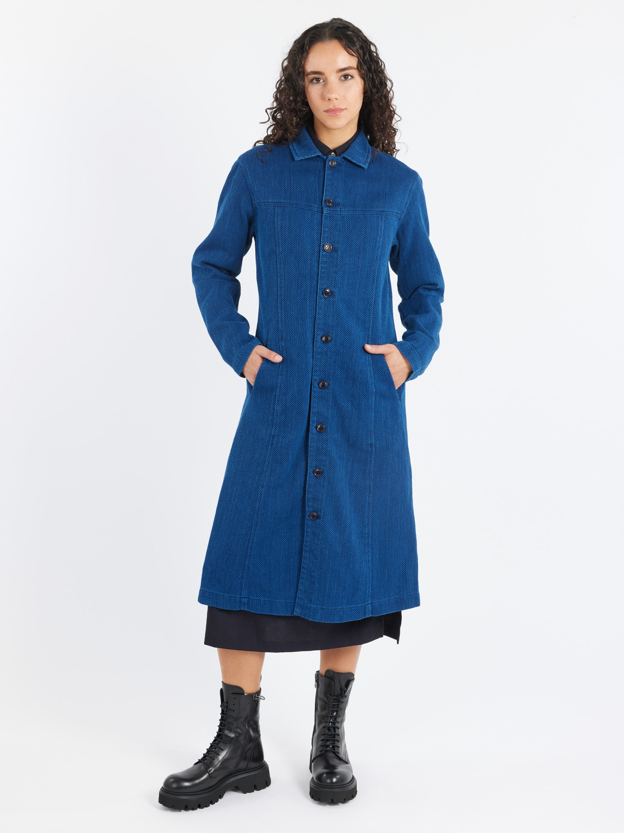 Sashiko Shirt Dress