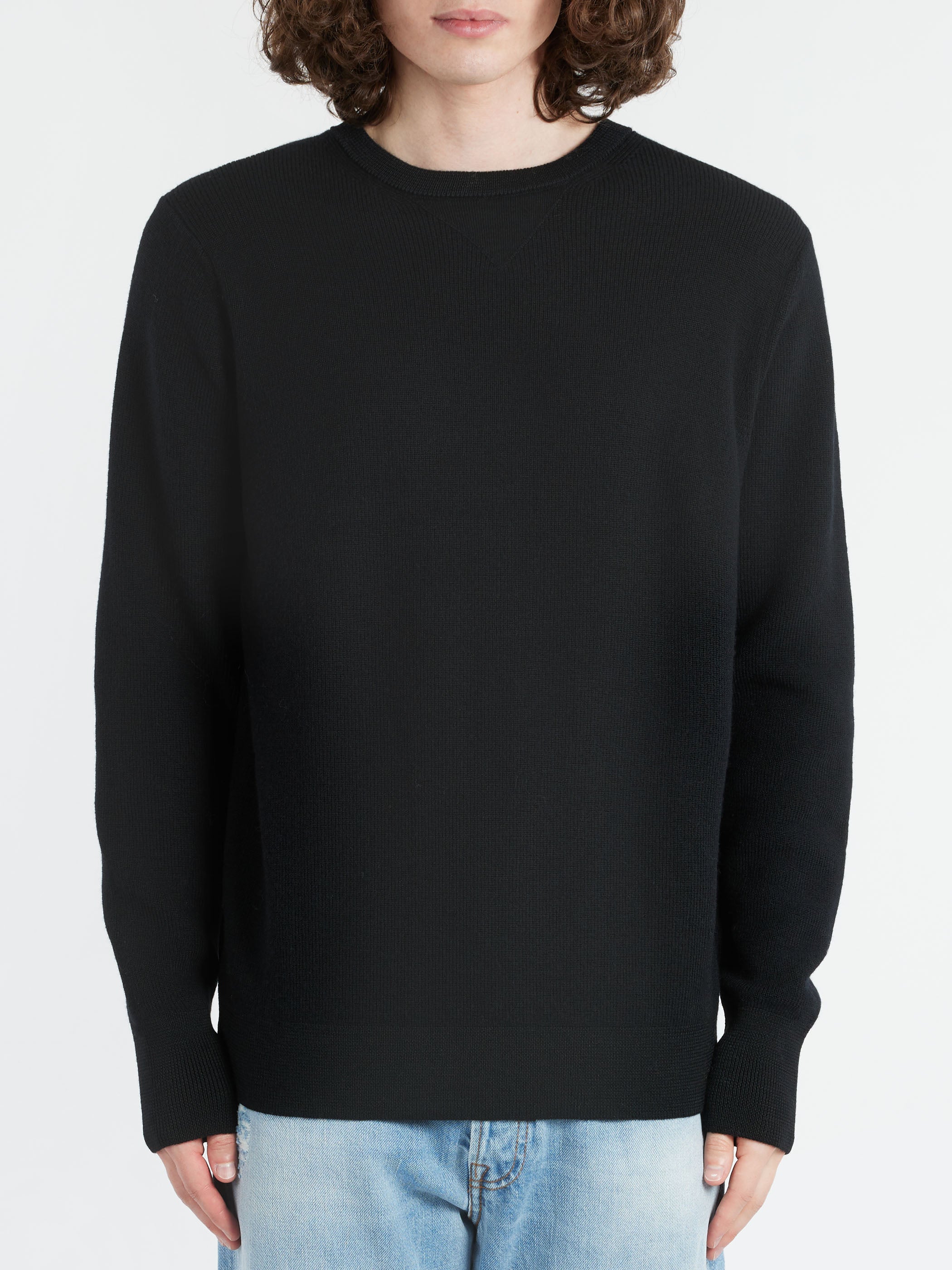 Ribbed Merino Crewneck