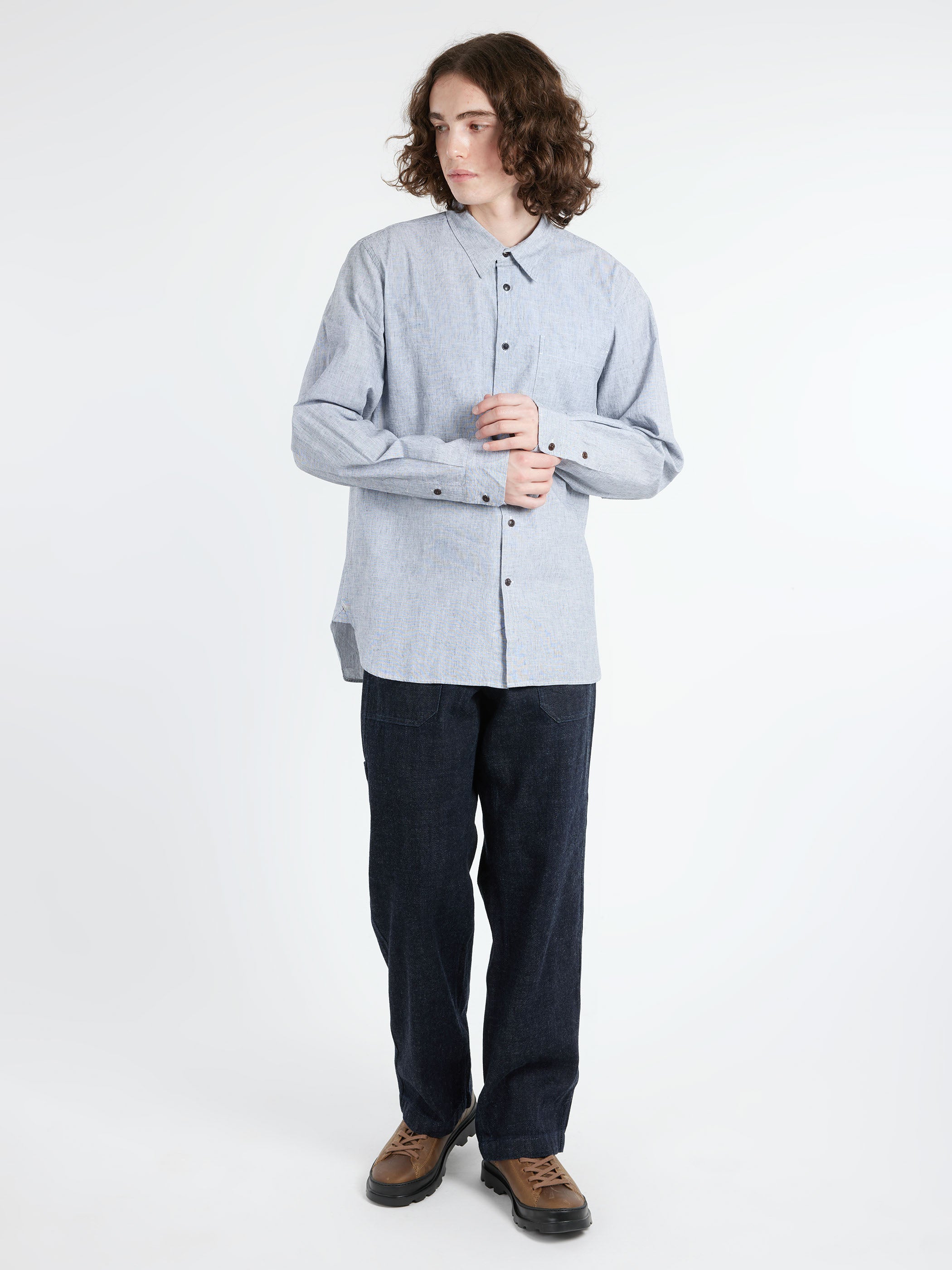 Chambray Cotton Linen Shirt