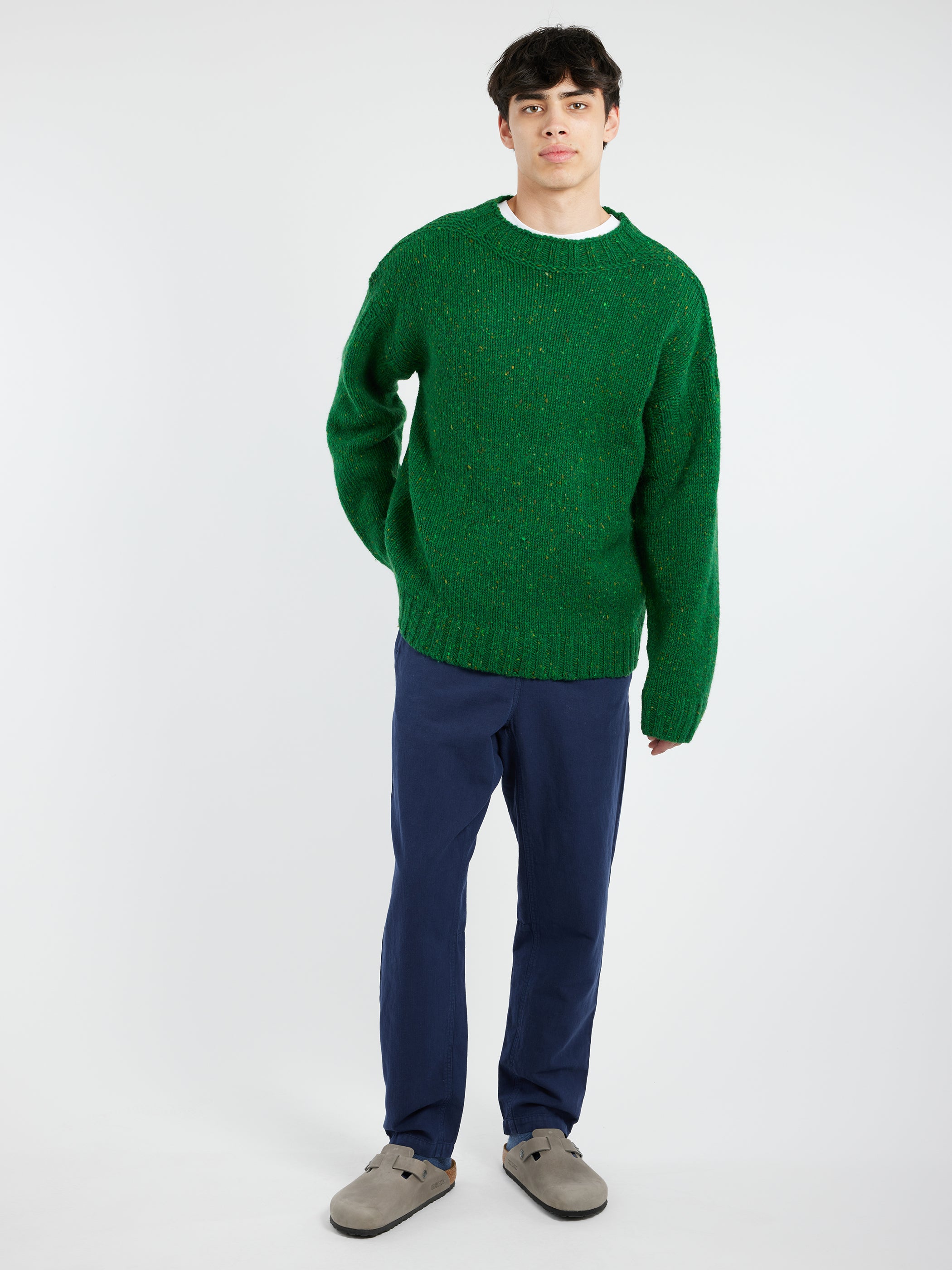 Donegal Wool High Neck Sweater