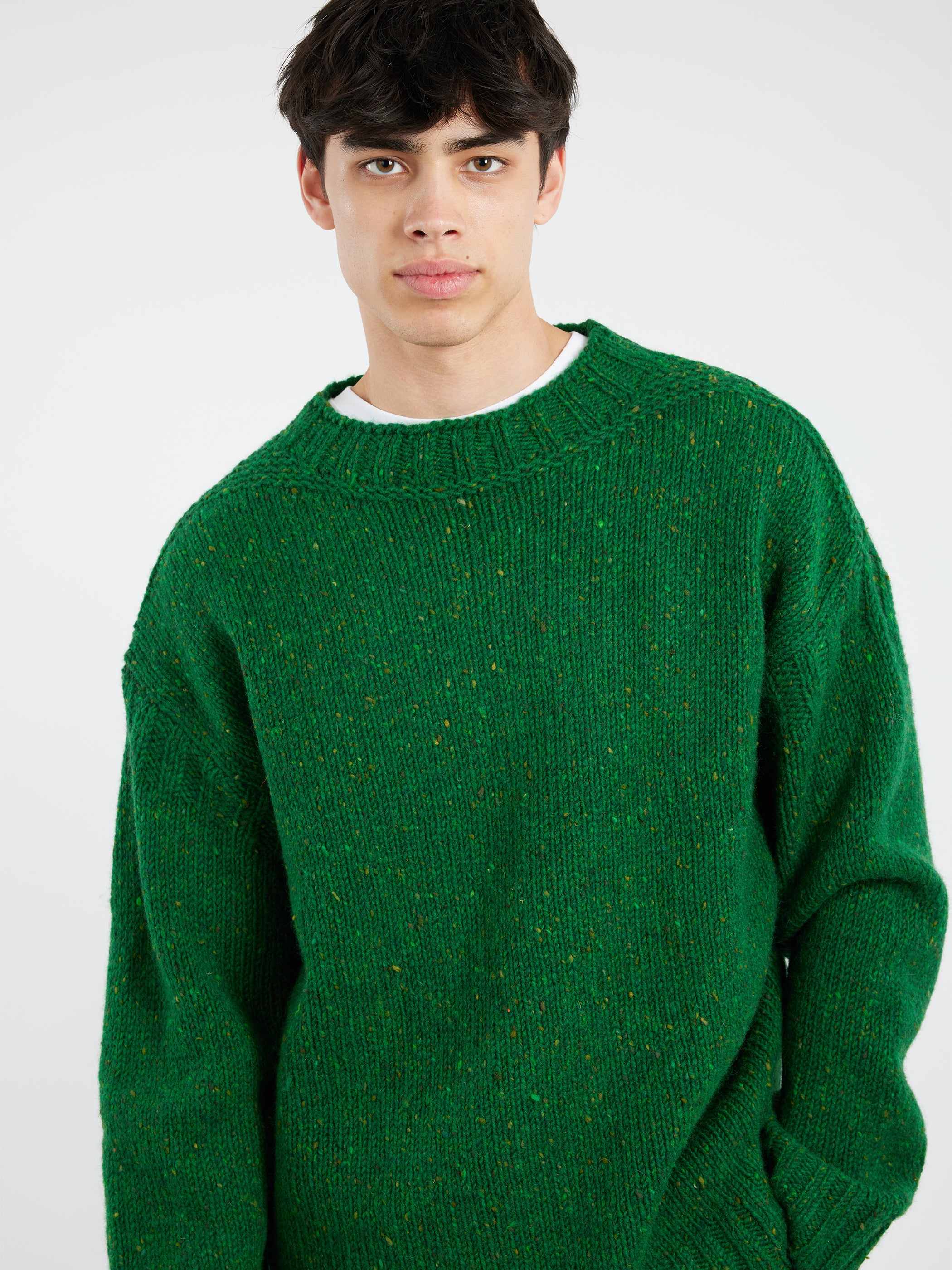 Donegal Wool High Neck Sweater