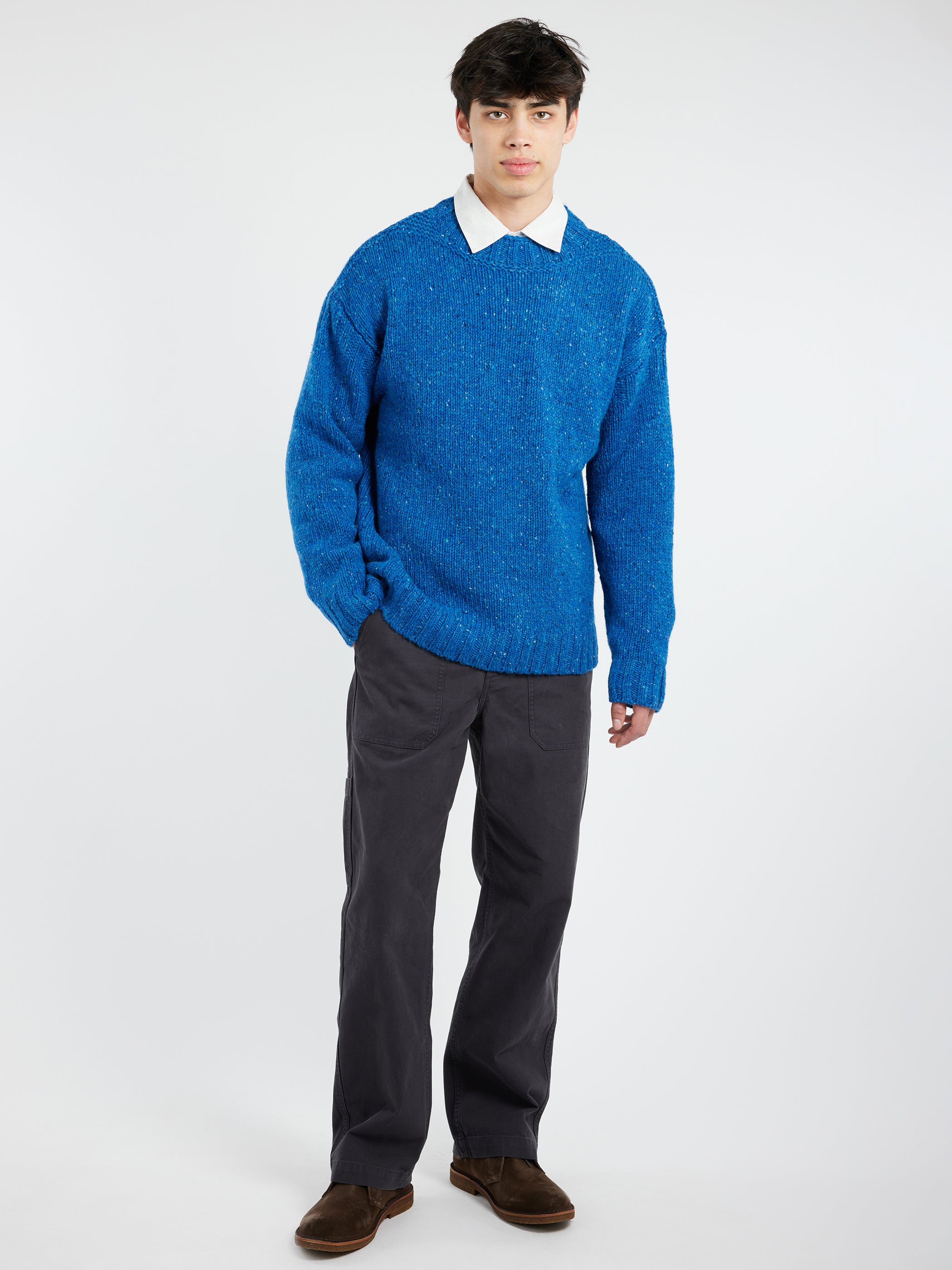 Donegal Wool High Neck Sweater