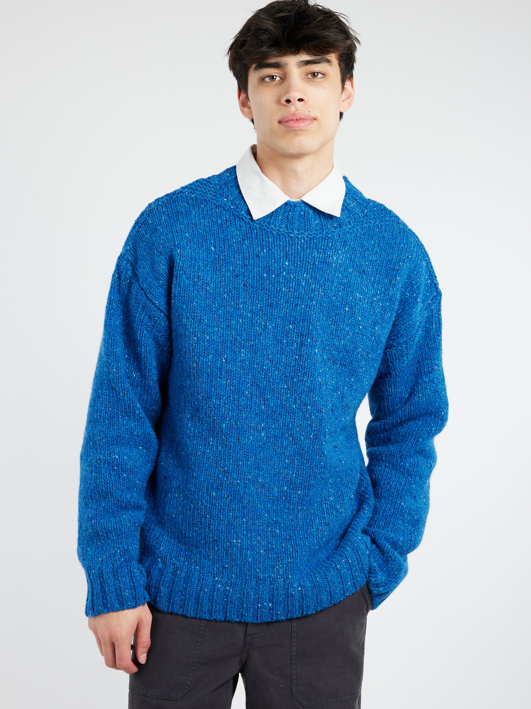 Donegal Wool High Neck Sweater