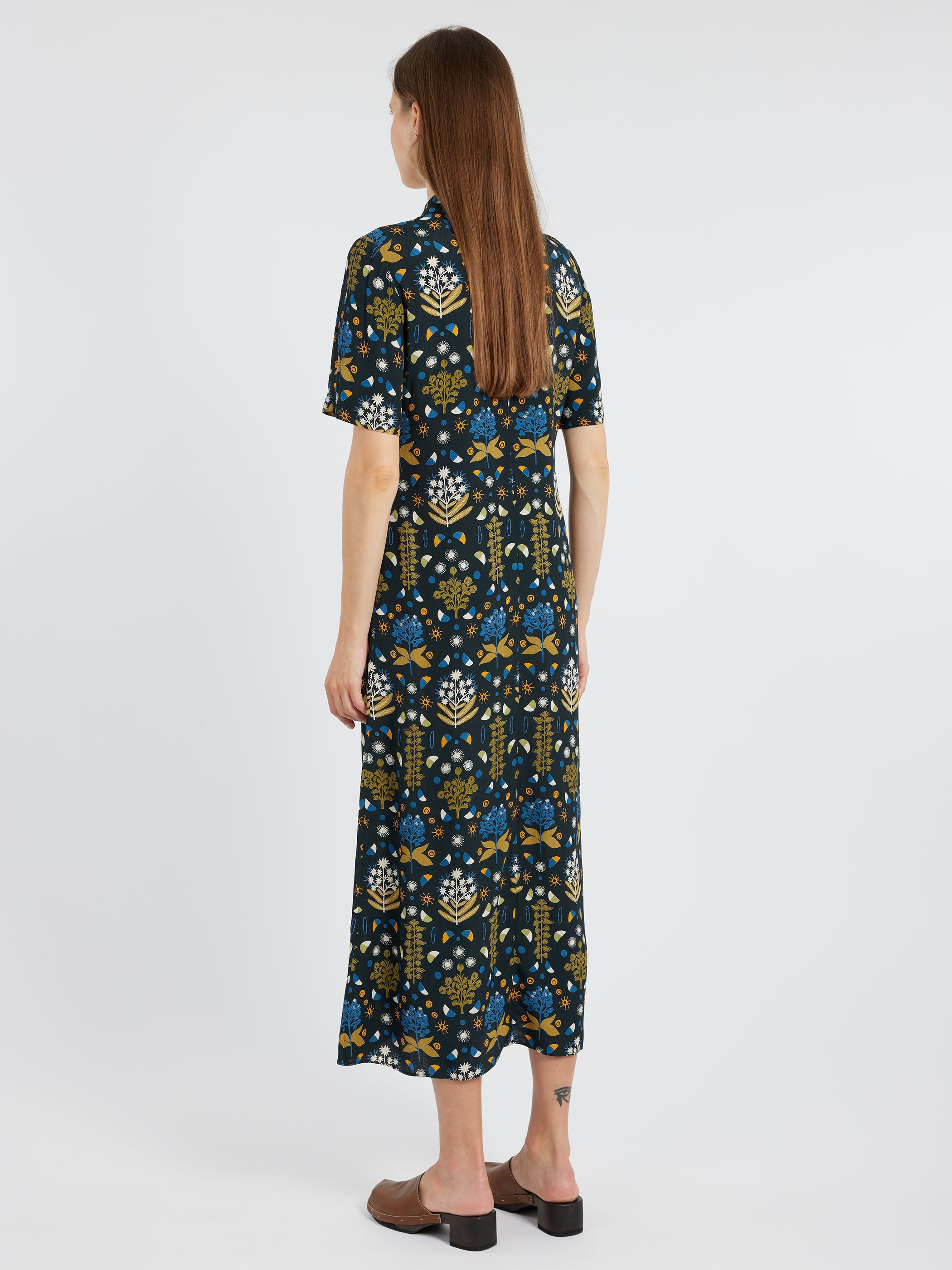 Collector Print Fluid Shirt Dress