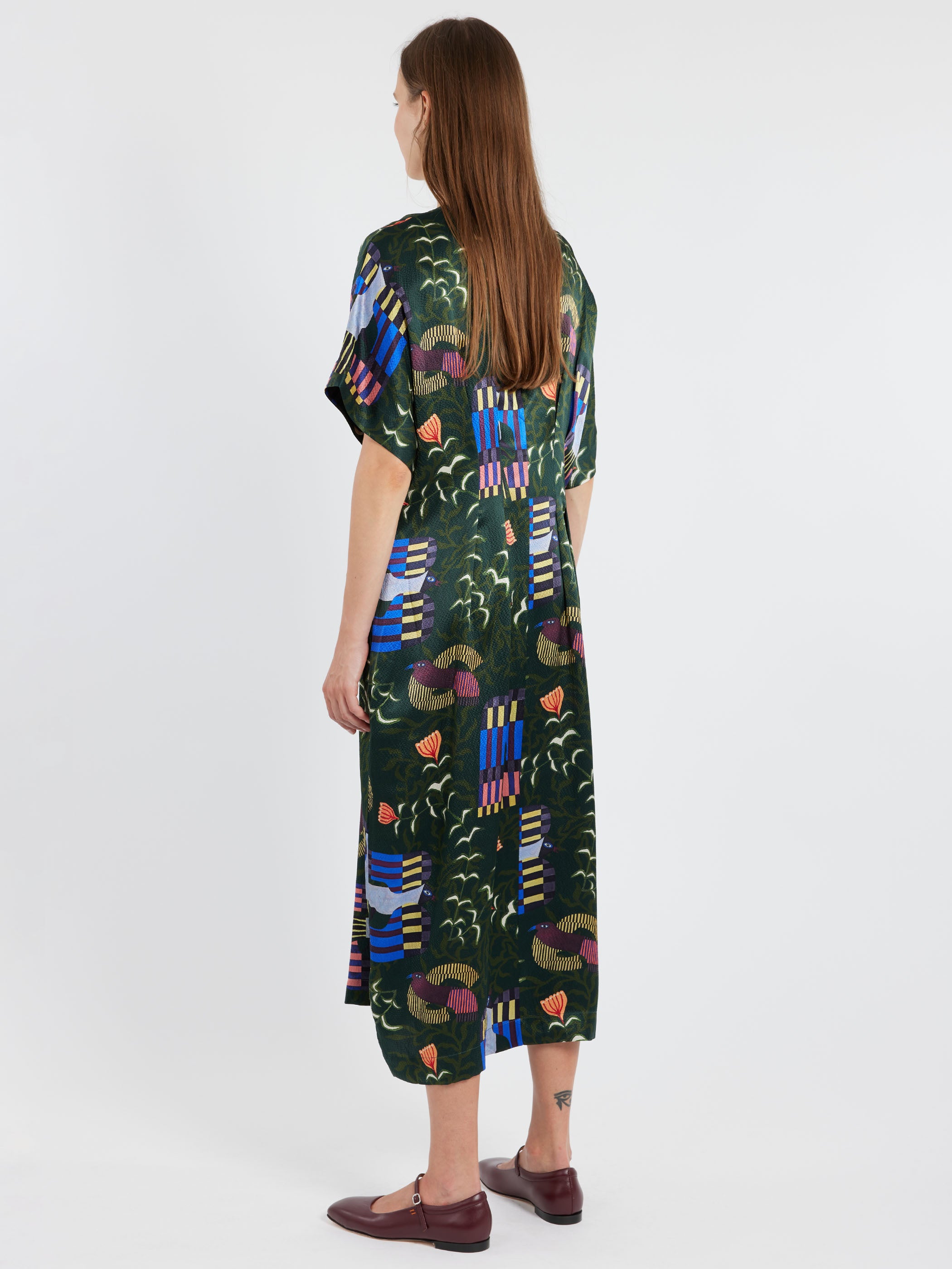 Bird Print Dress