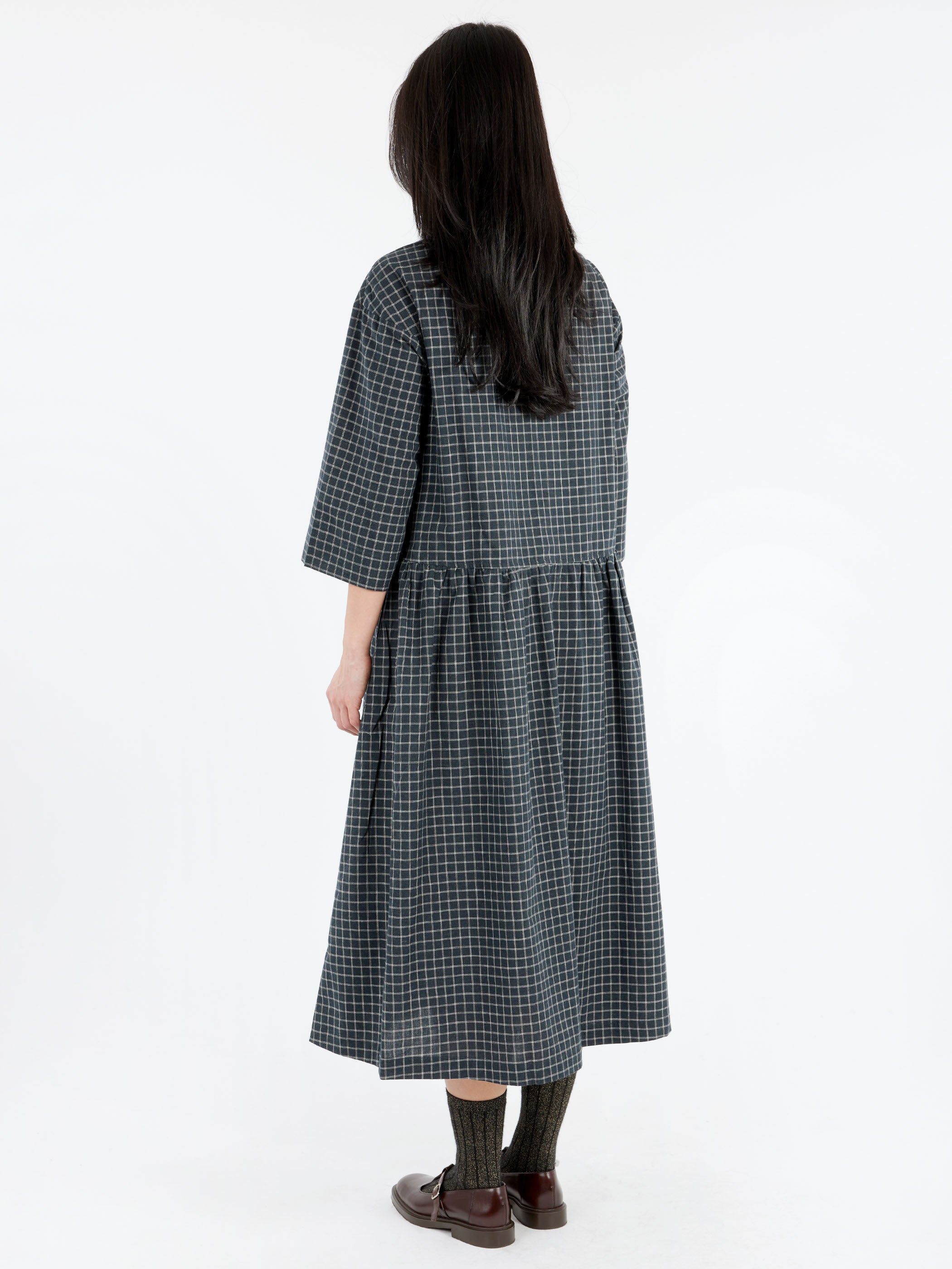 Graph Check Shirt Dress