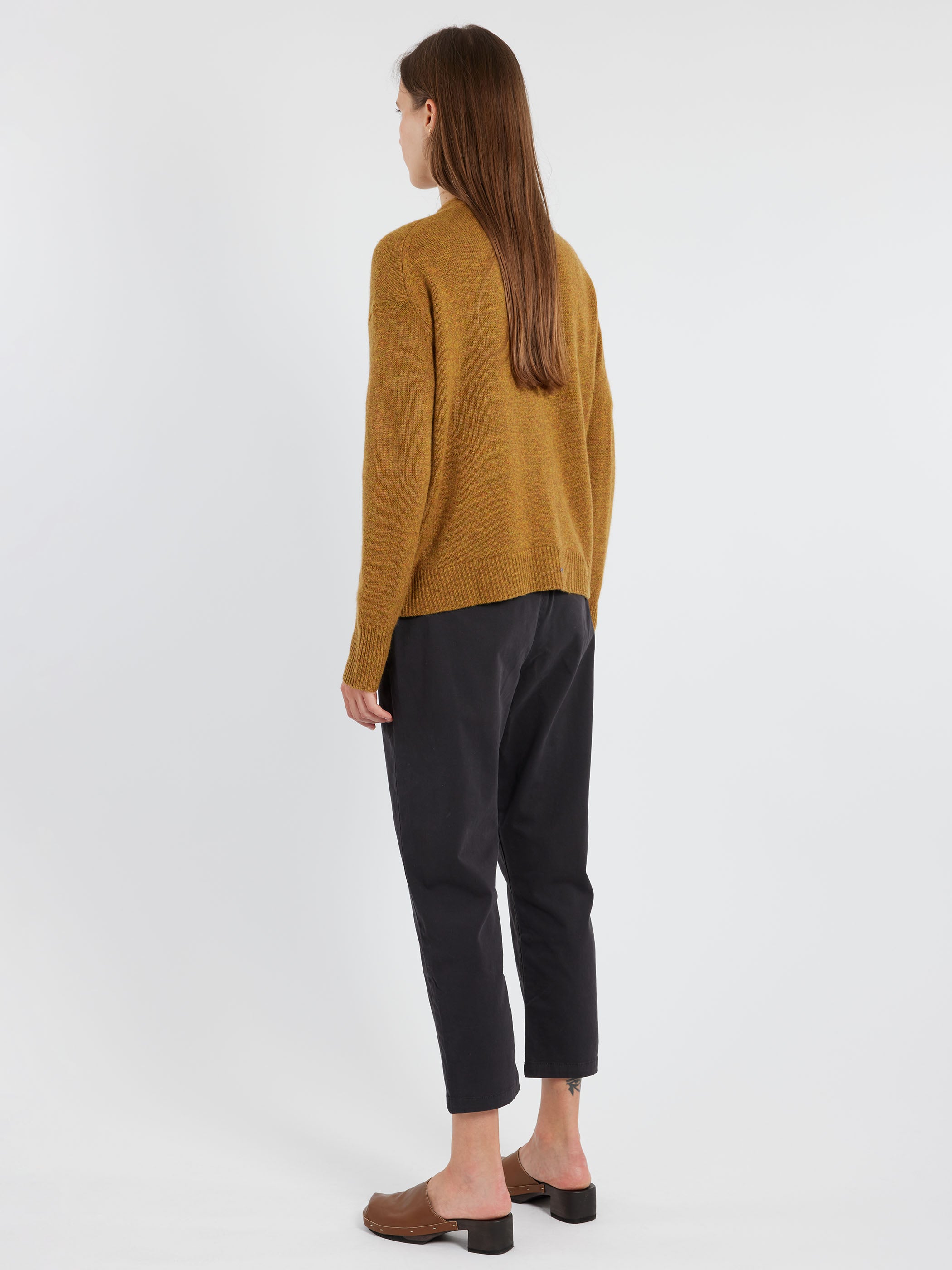 Wool Cashmere Boxy Cardigan