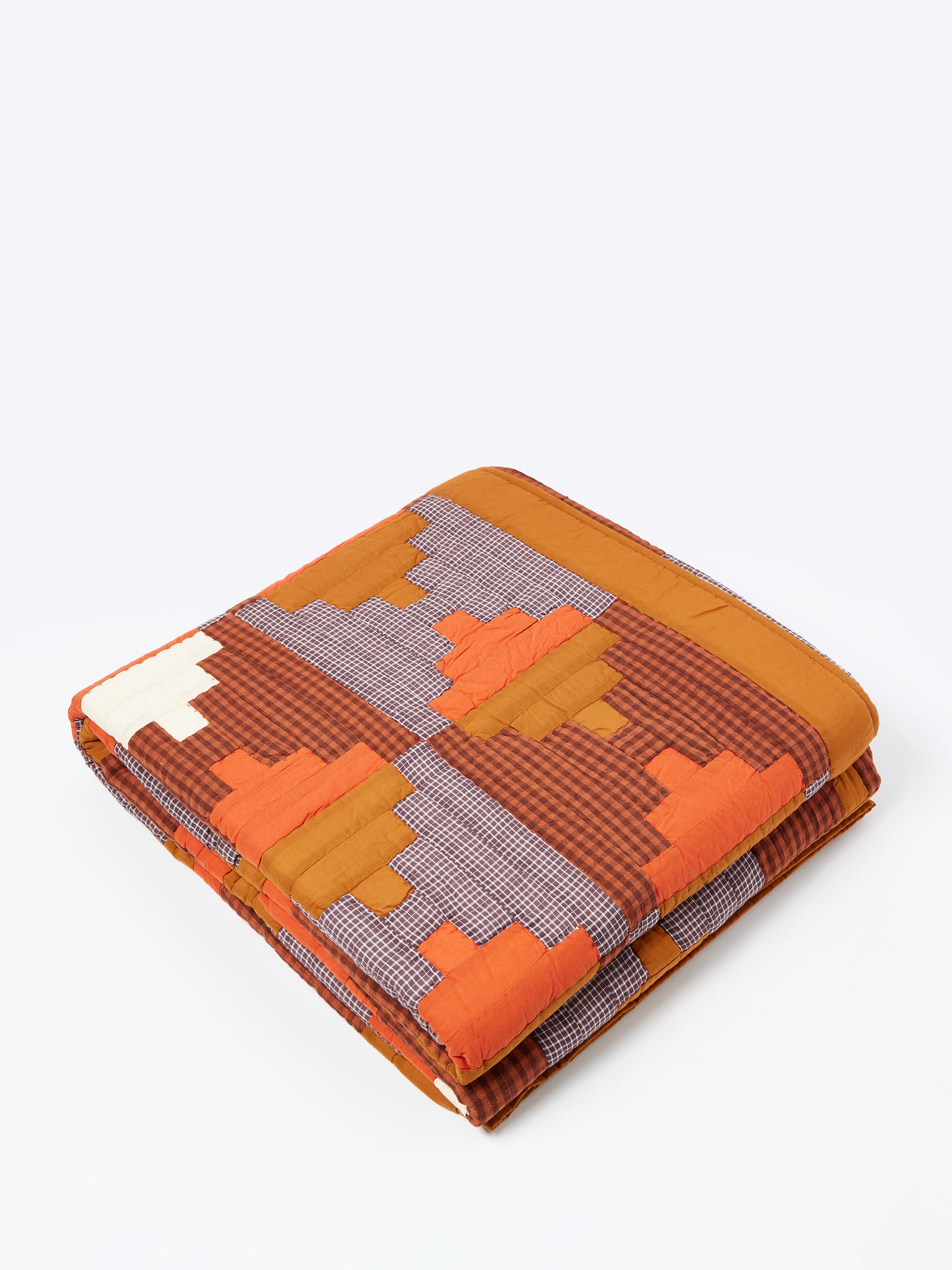 Stacked Check Patchwork Quilt