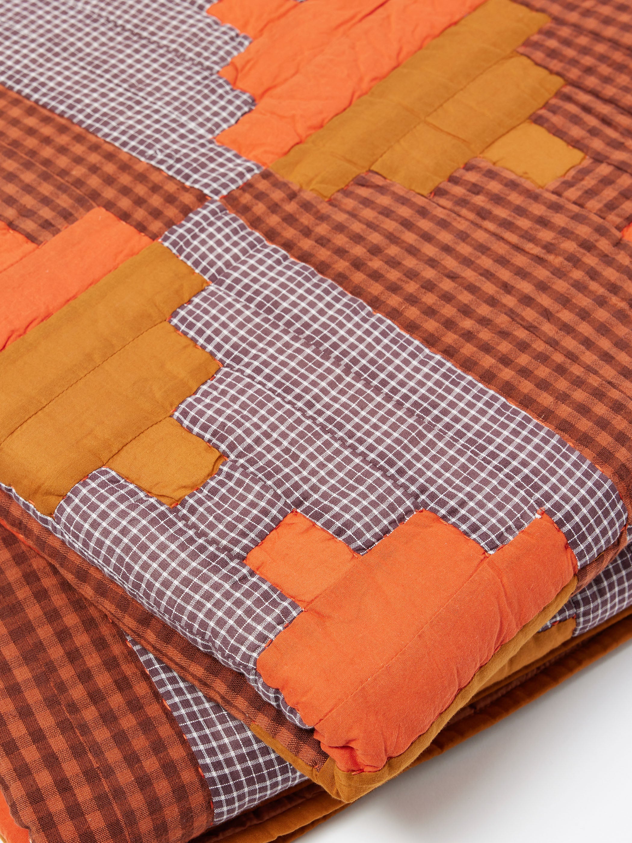 Stacked Check Patchwork Quilt