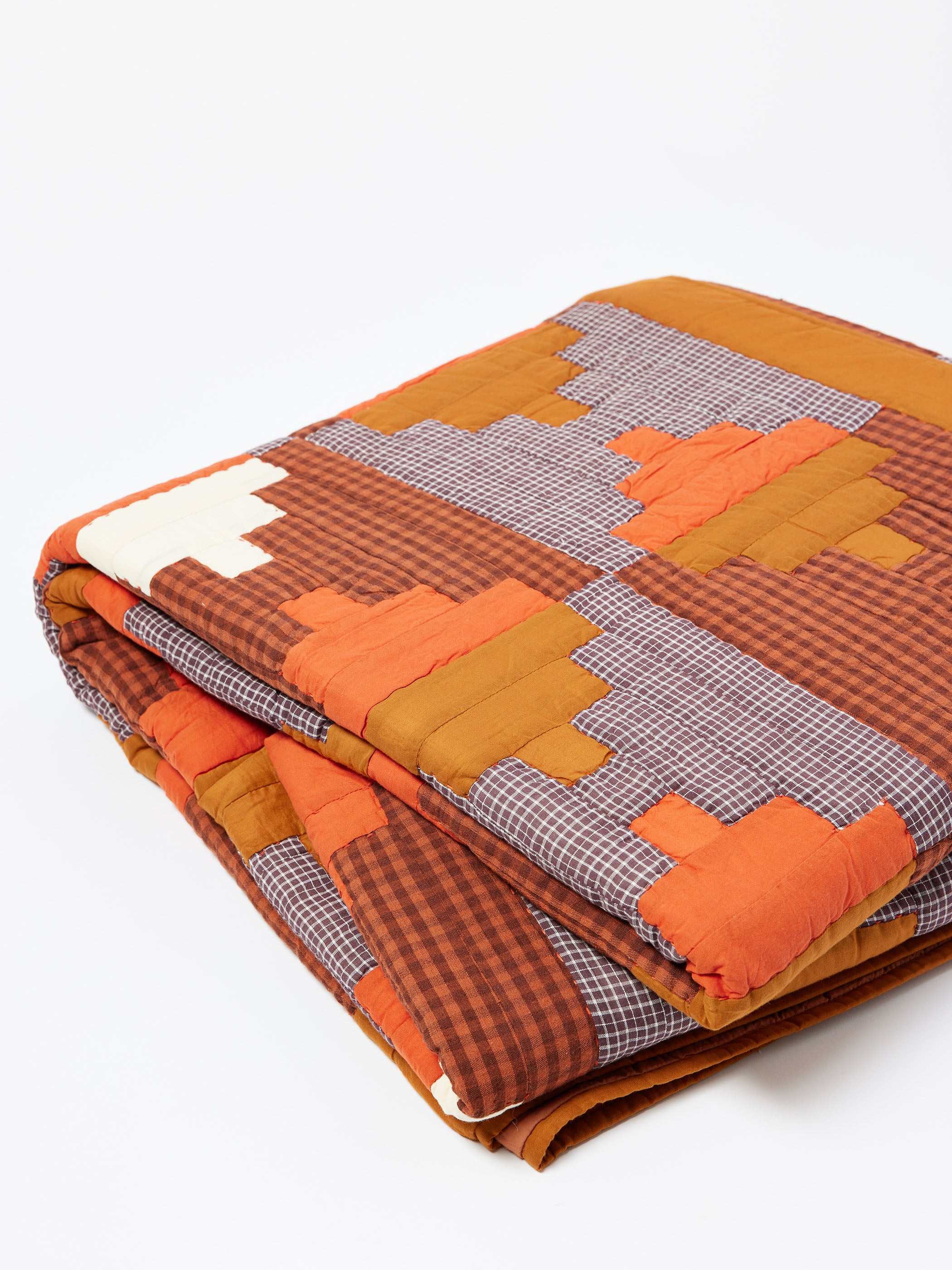 Stacked Check Patchwork Quilt