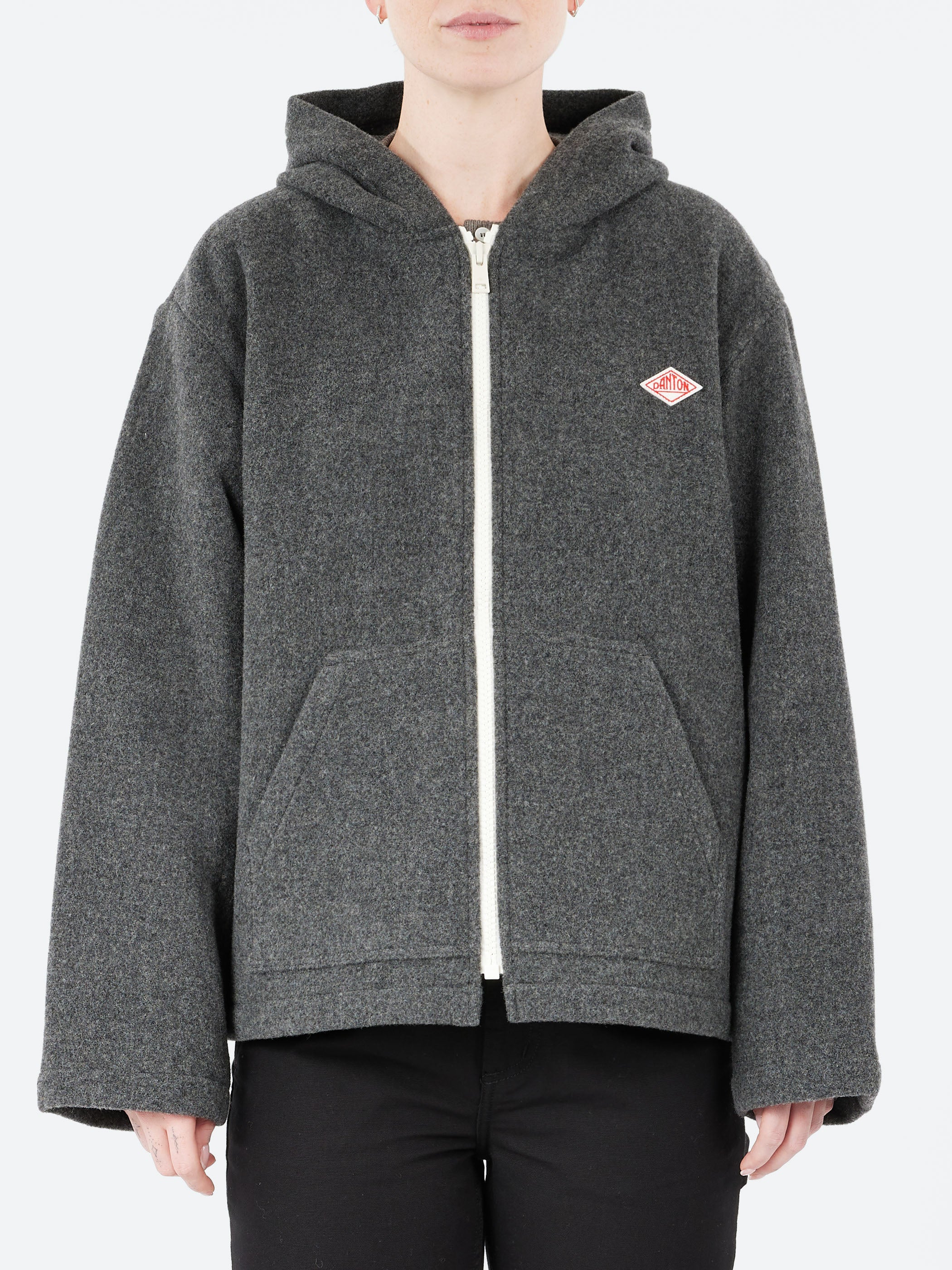 Men's Wool Light Pile Hooded Jacket