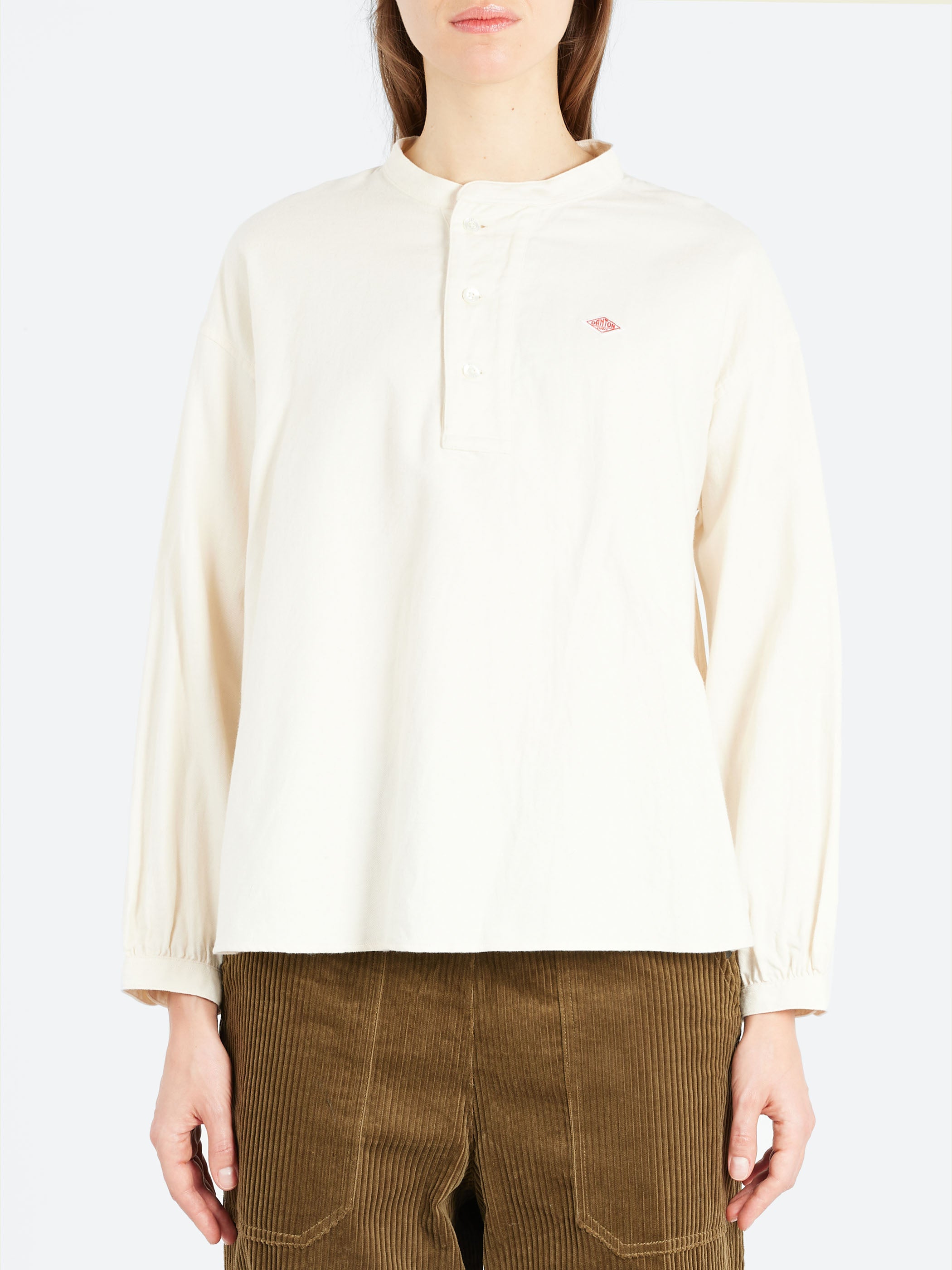 Henley Neck Pullover Shirt