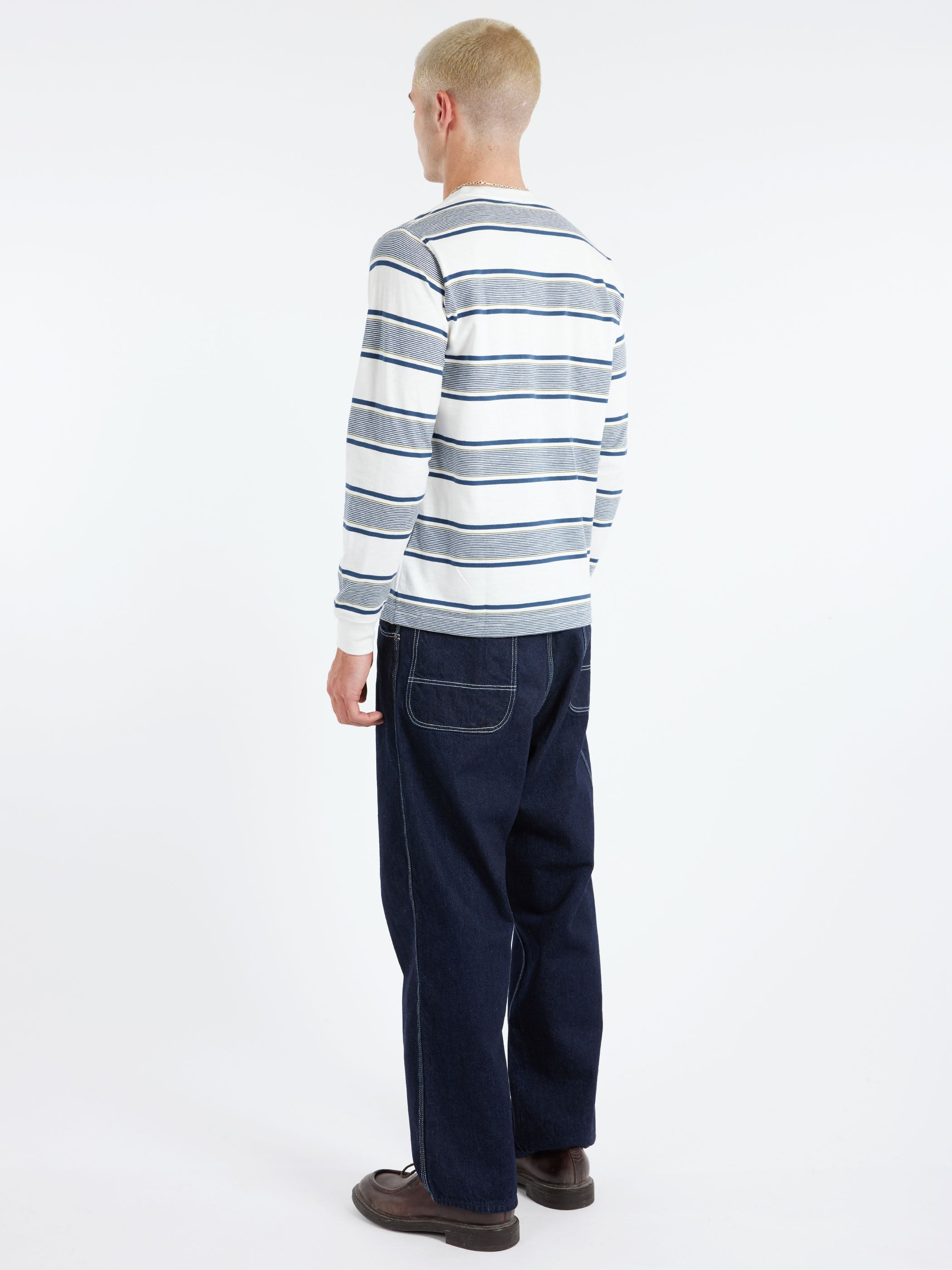 Wide Stripe Pocket Tee