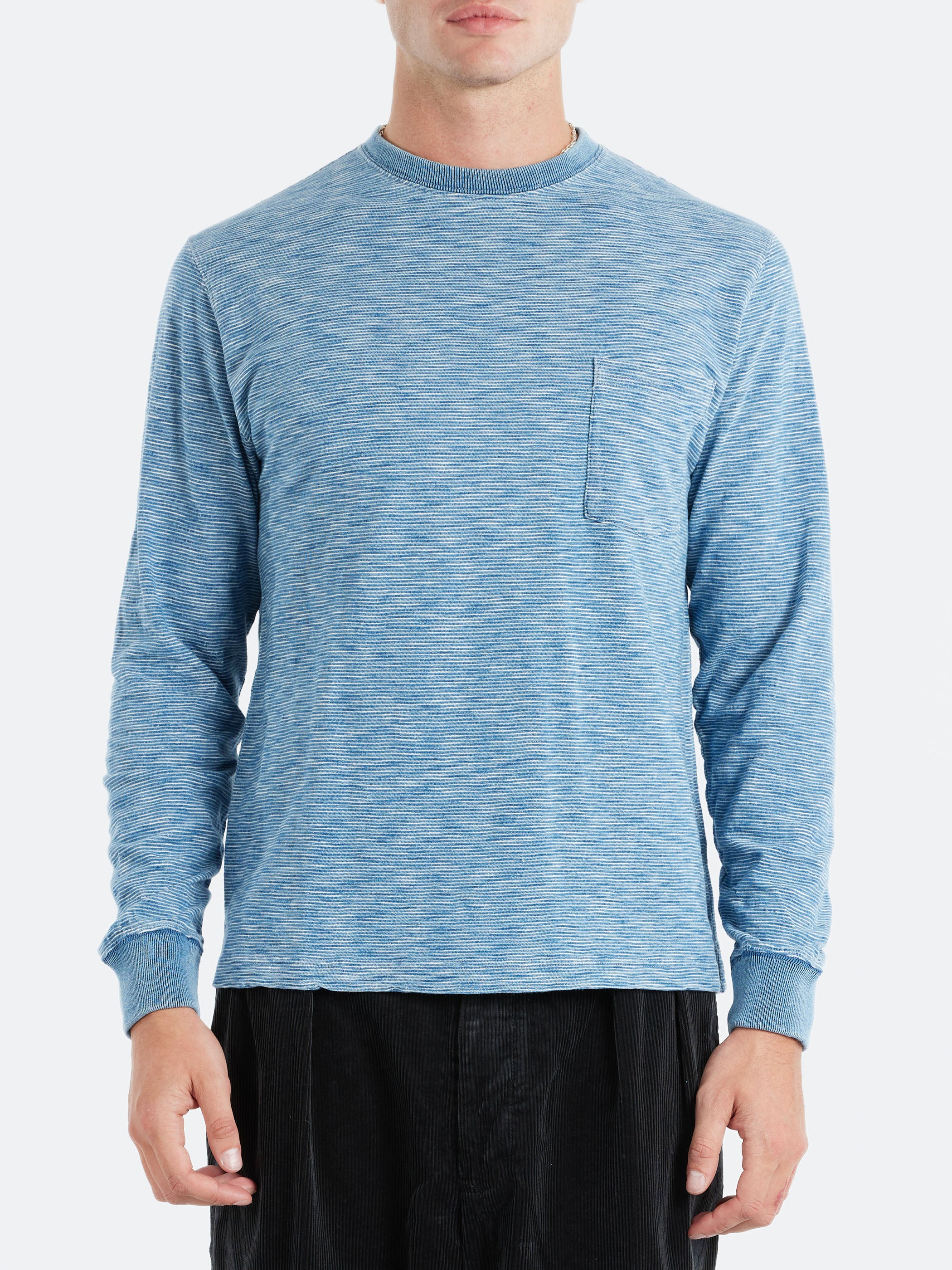 Indigo Slub Yarn Pocket Tee